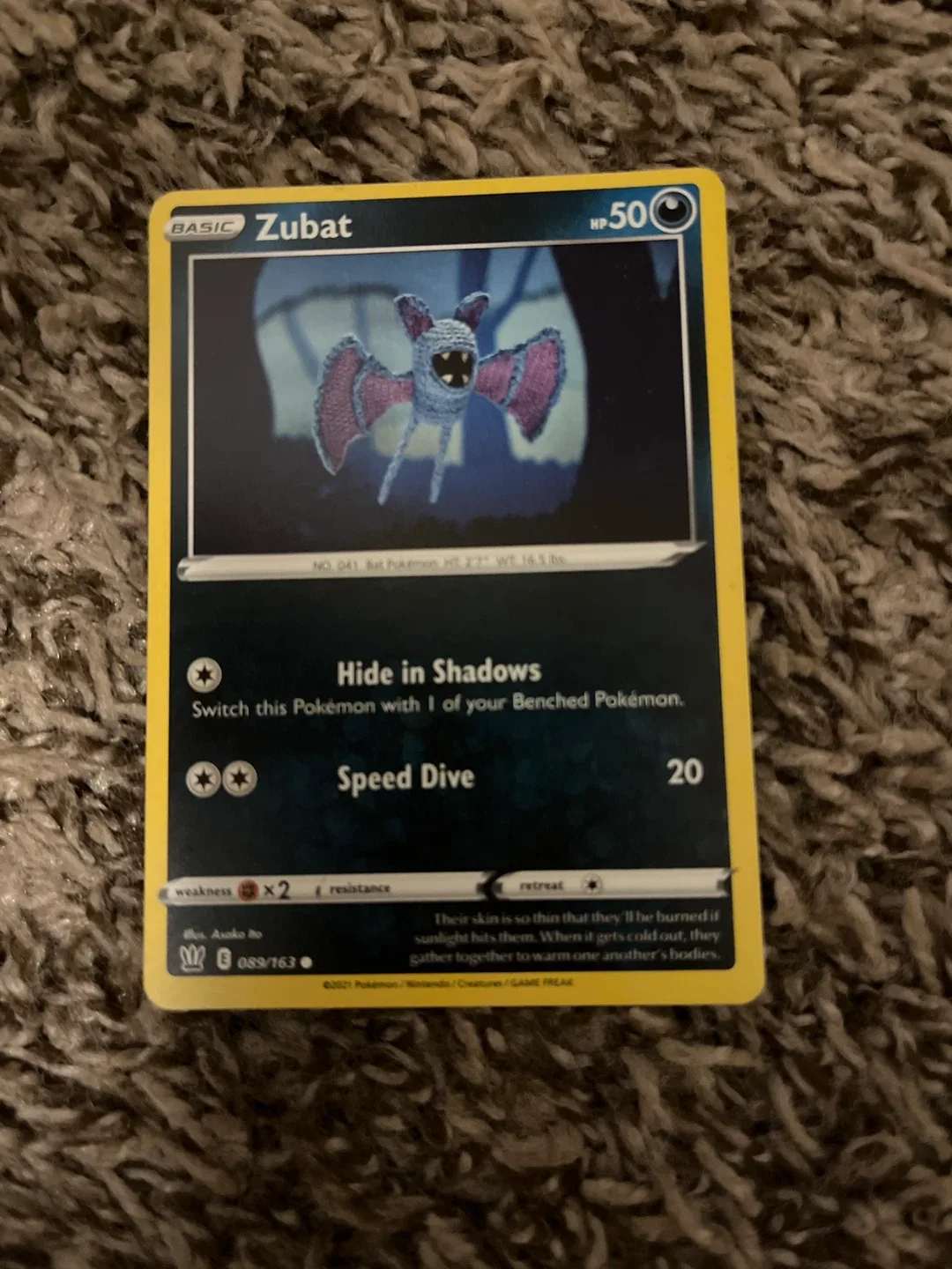 Zubat Pokémon Card