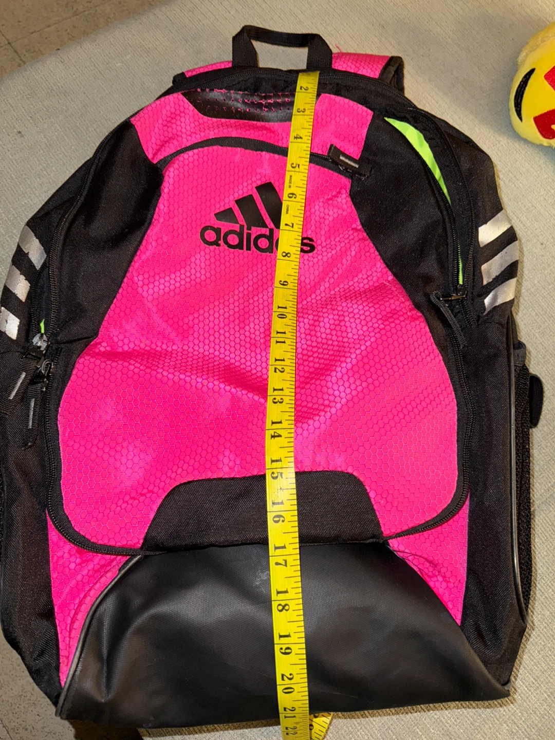 Adidas Black & Pink Backpack