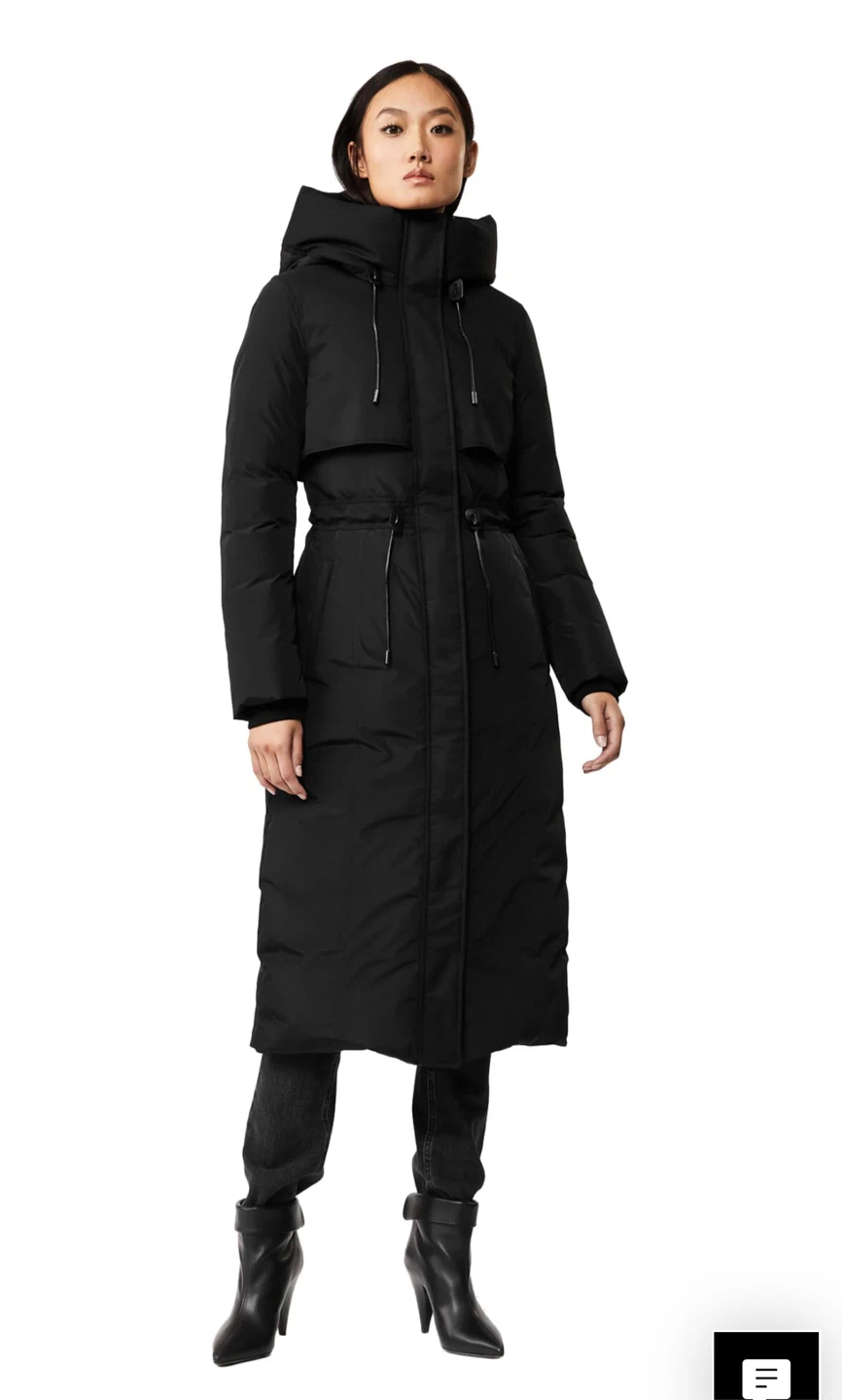 Mackage Leanne Maxi Down Coat - Black Winter Coat - Size M