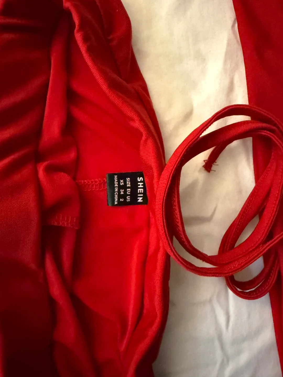 Shein Red Two-Piece Set, Size XS image indicator(2)