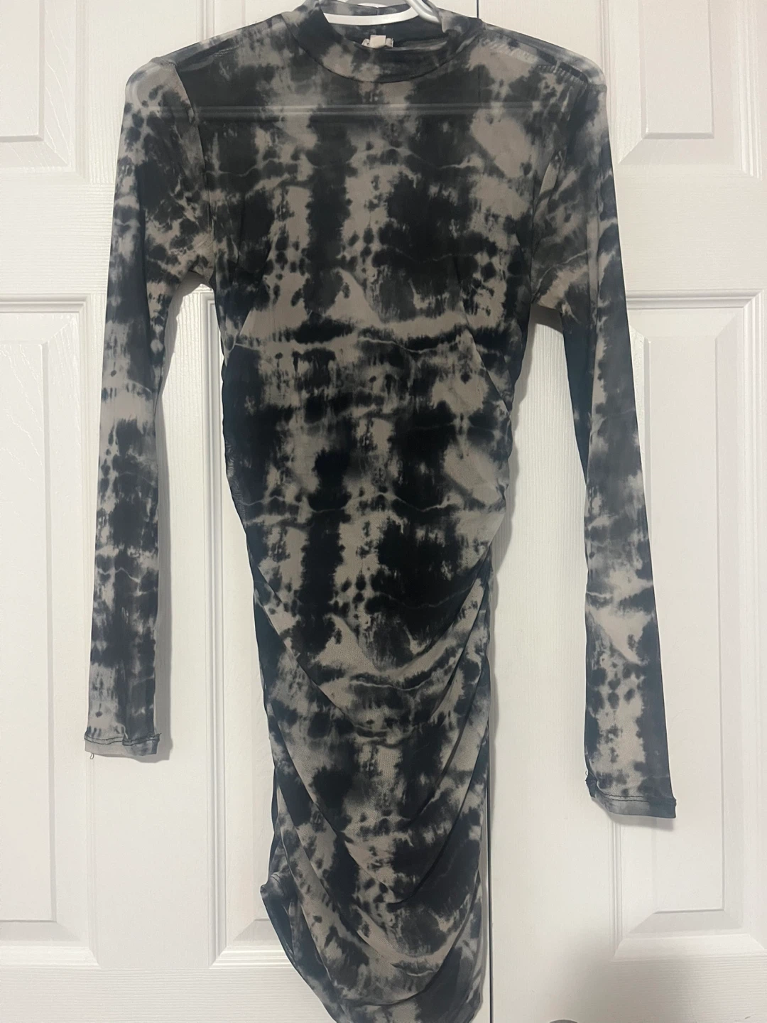 Garage Tie Dye Ruched Mini Dress - XS