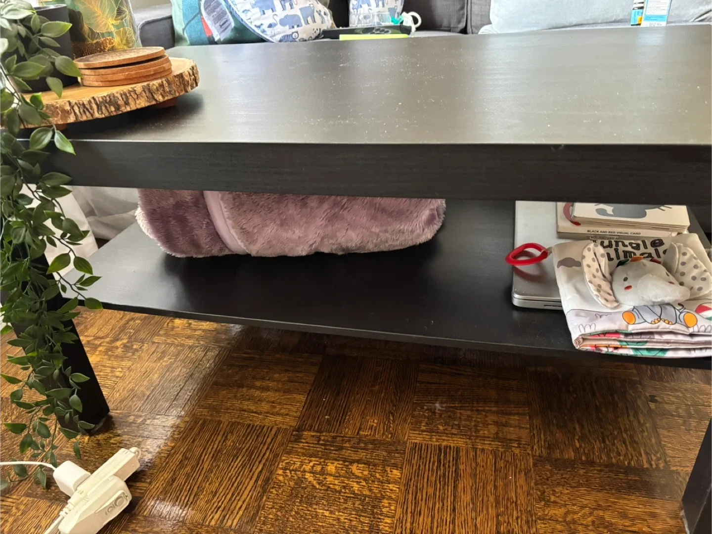 Dark Brown Coffee Table- NO MARKS! Just dust thumbnail