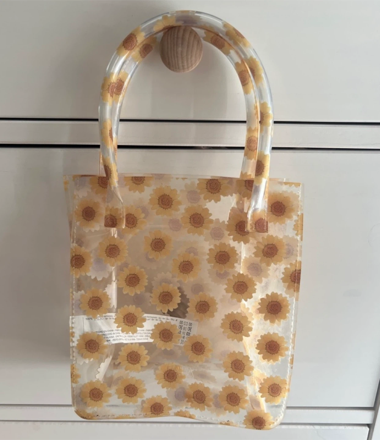 Zara Plastic Floral Handbag