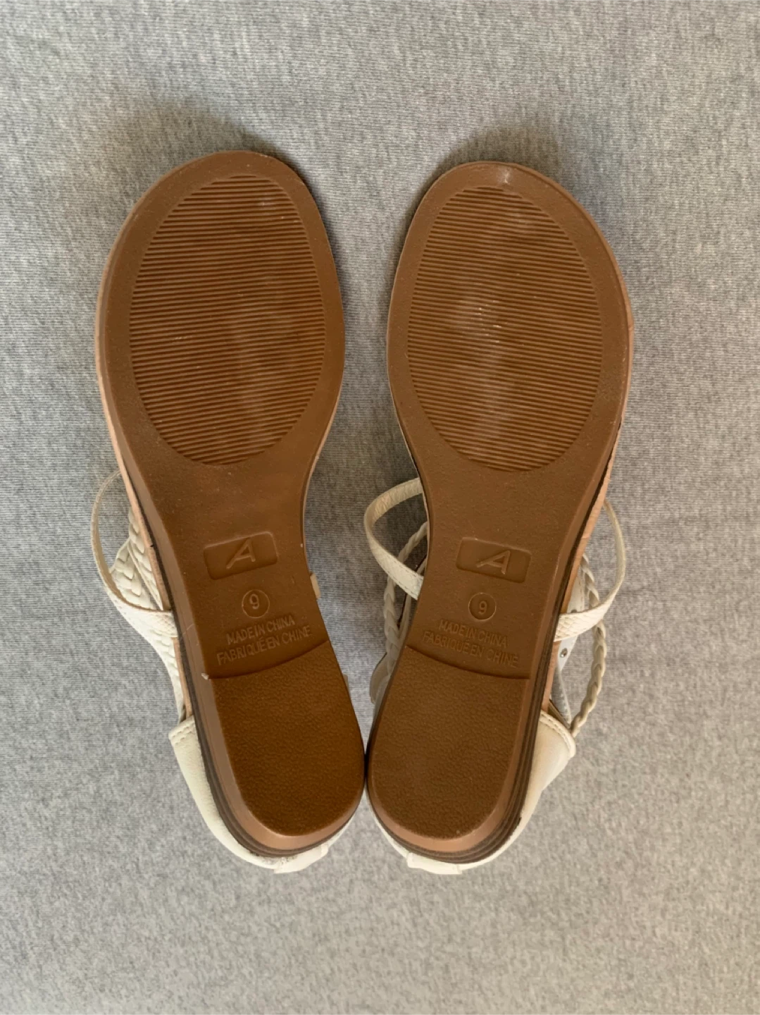 White Gladiator Sandals - Size 9 - photo 3