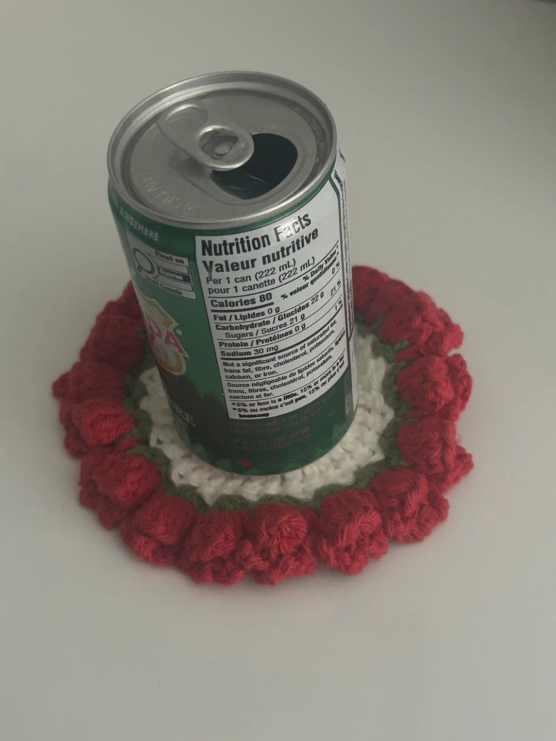 Handmade Flower Coaster - Red - photo 2