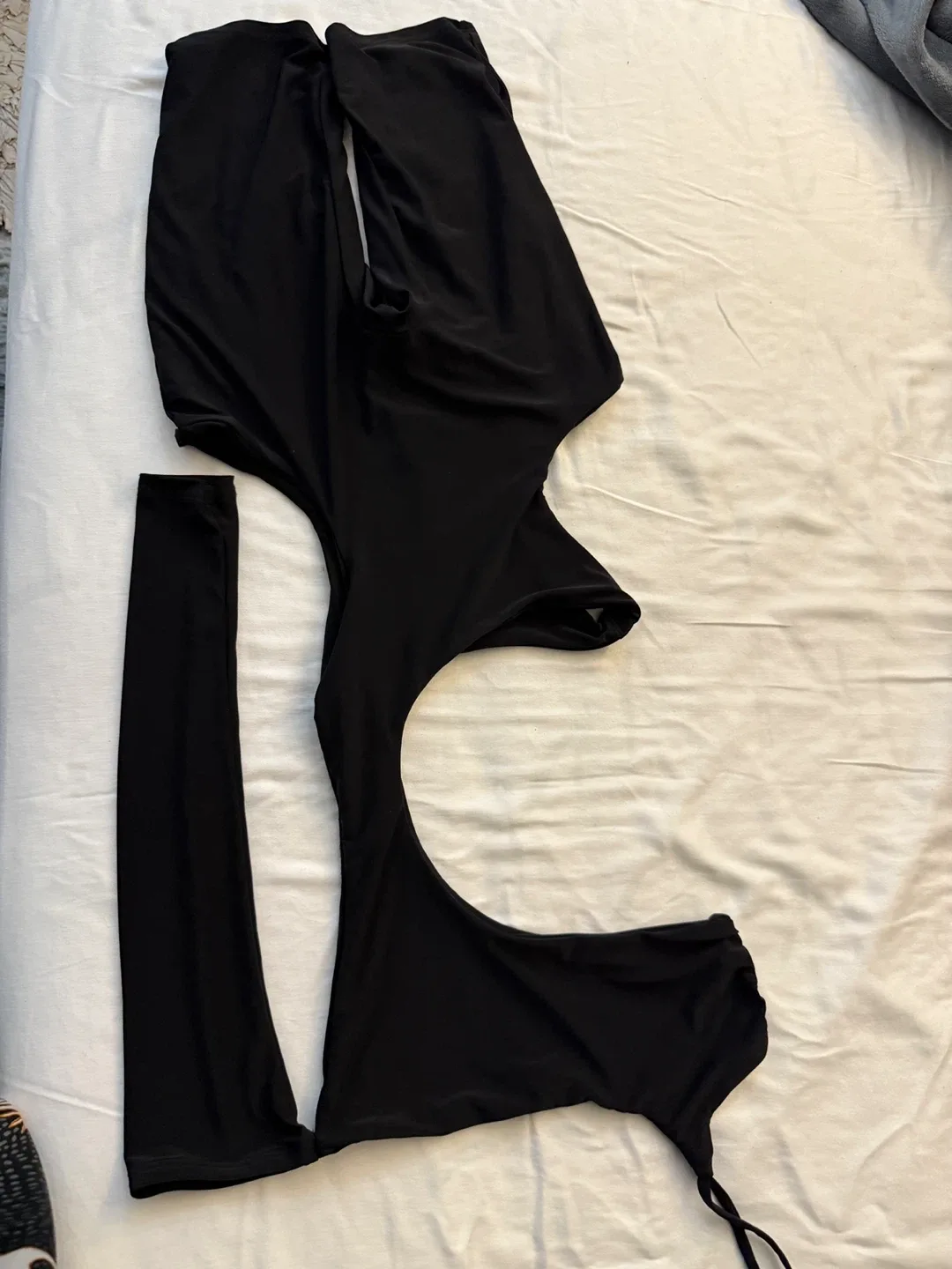 Fashion Nova Black Cutout Bodysuit thumbnail