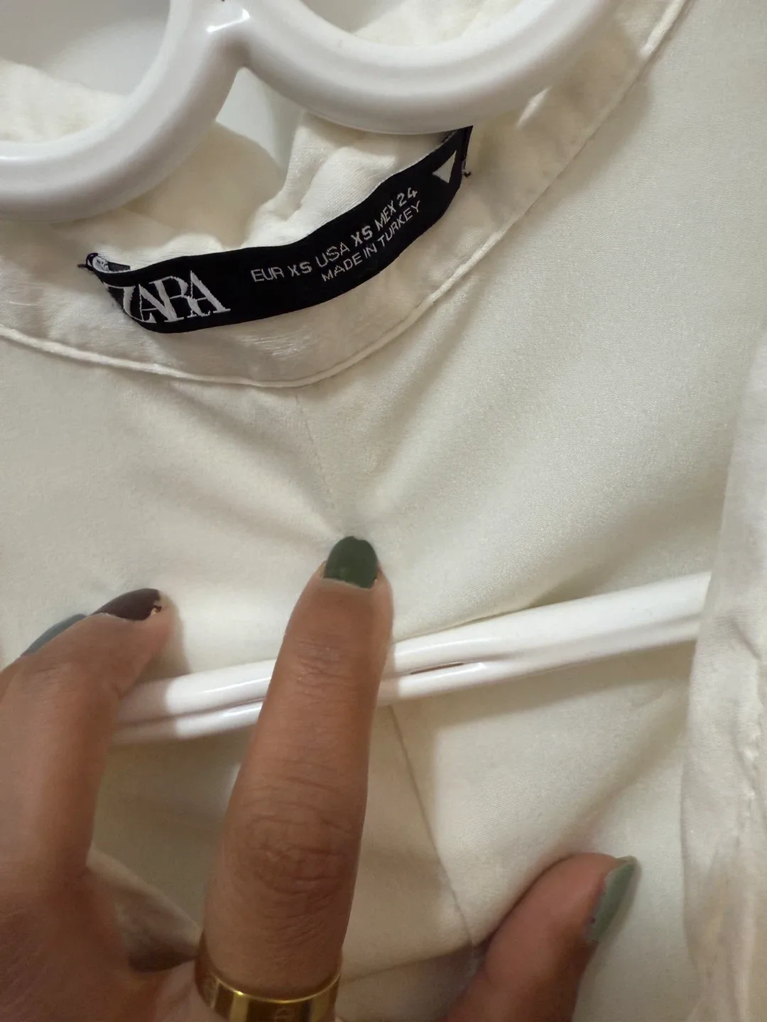 Zara XS White Cutout Mini Dress image indicator(2)