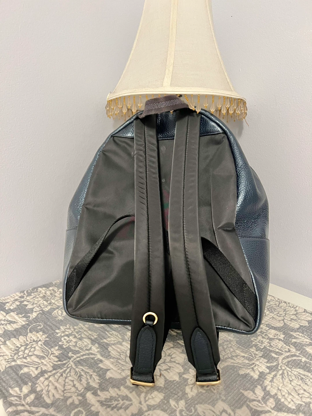 Coach Leather Navy Backpack - photo 2