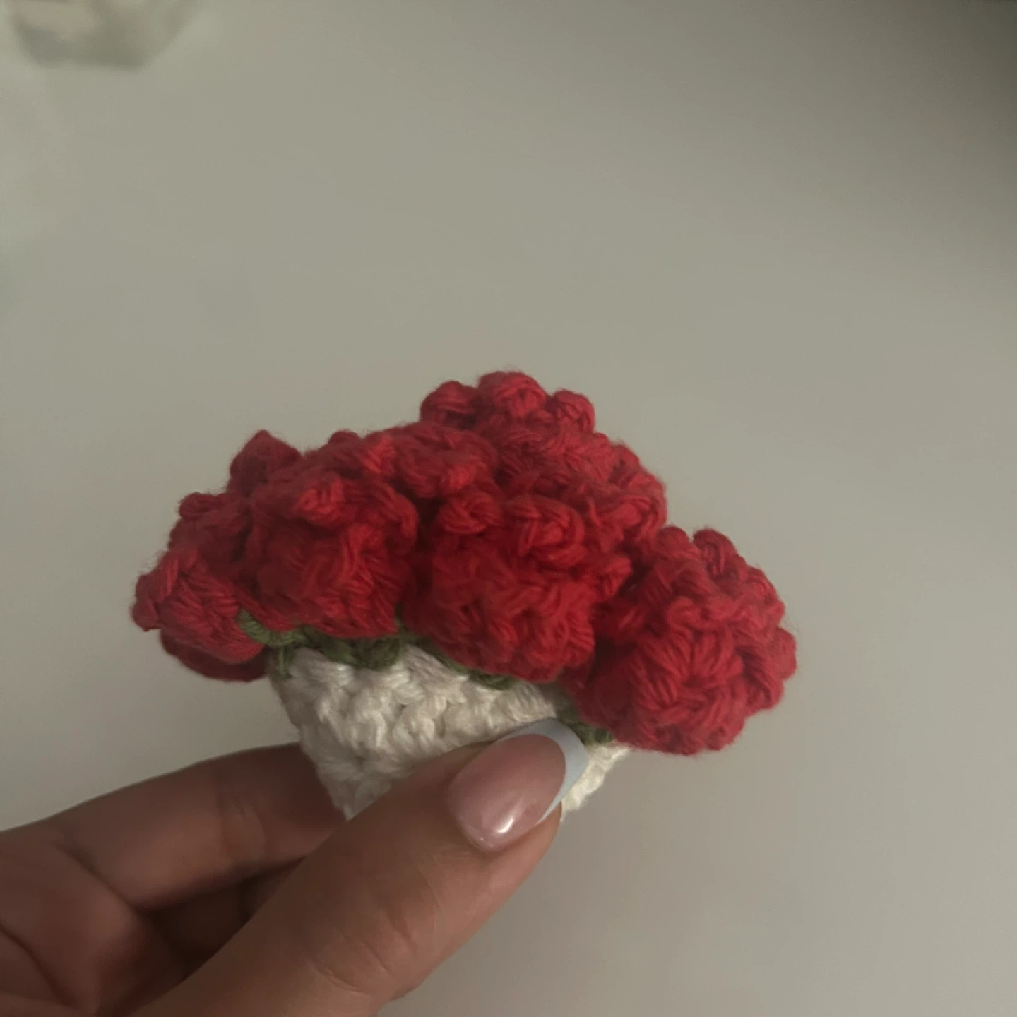 Handmade Flower Coaster - Red - photo 3