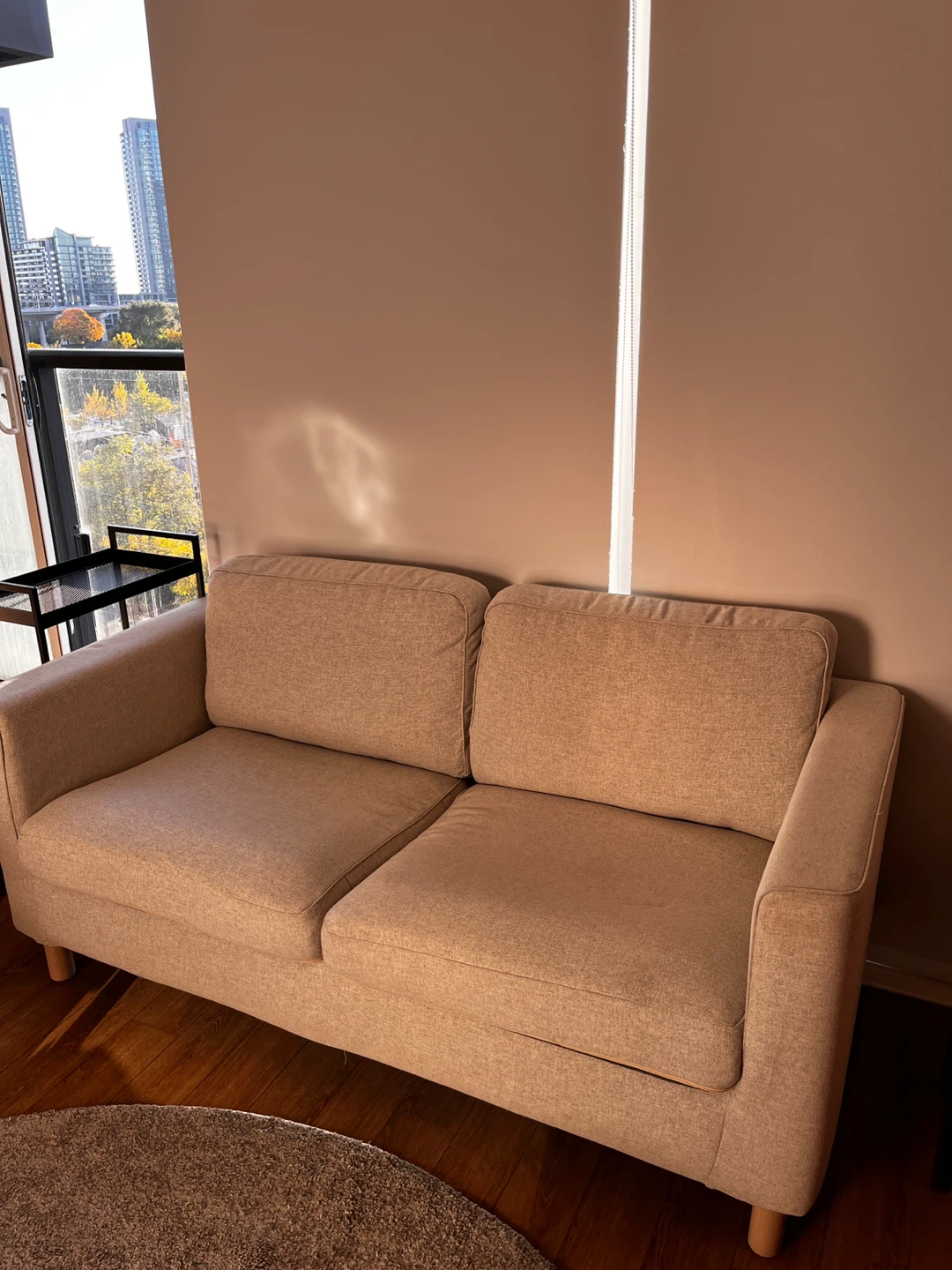 Beige Loveseat Sofa