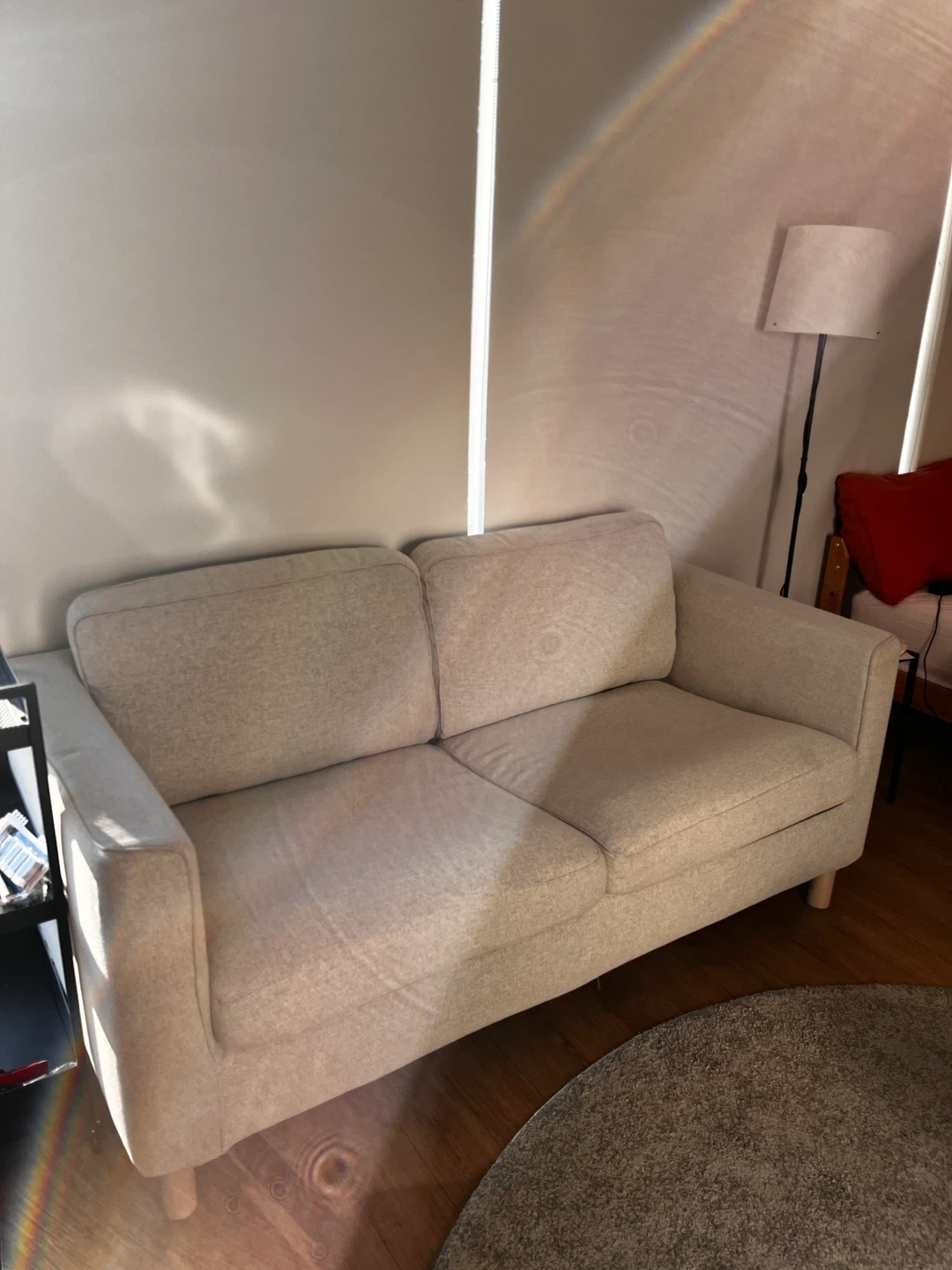 Beige Loveseat Sofa - photo 2