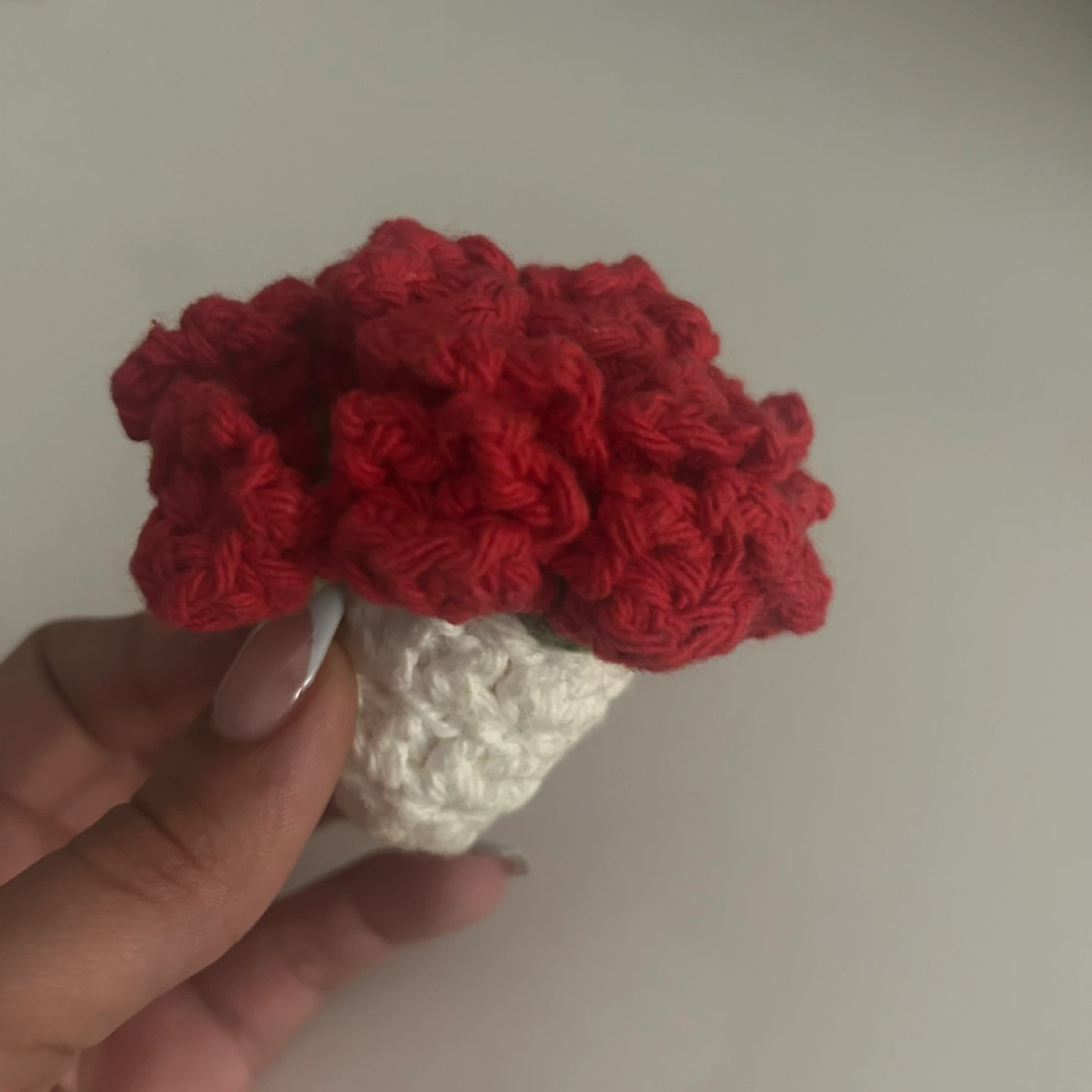 Handmade Flower Coaster - Red - photo 4