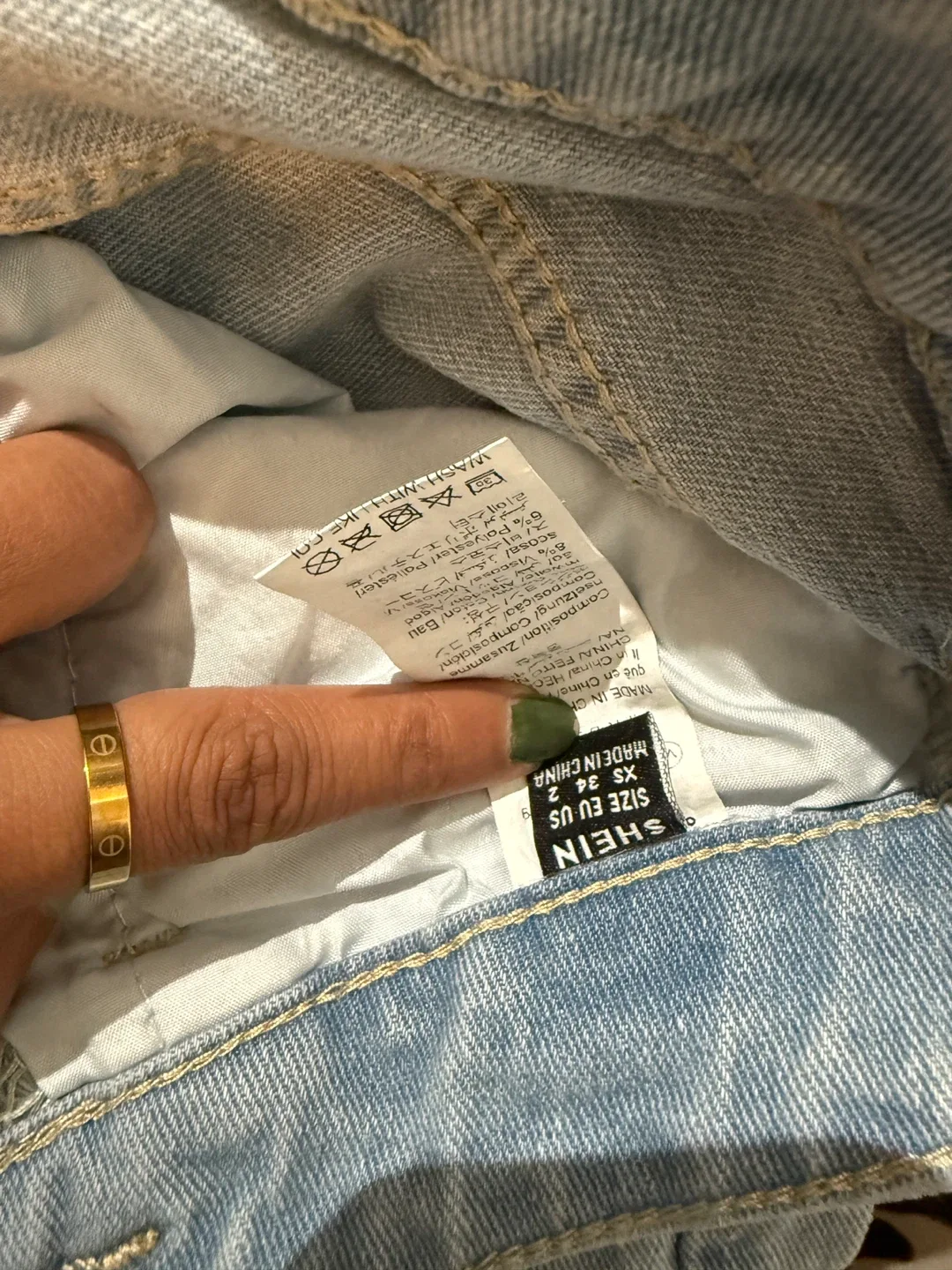 Shein Denim Shorts - Size XS image indicator(2)