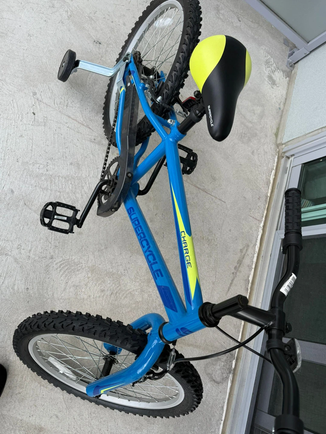 Supercycle Charge Kids' Bike - Blue & Yellow