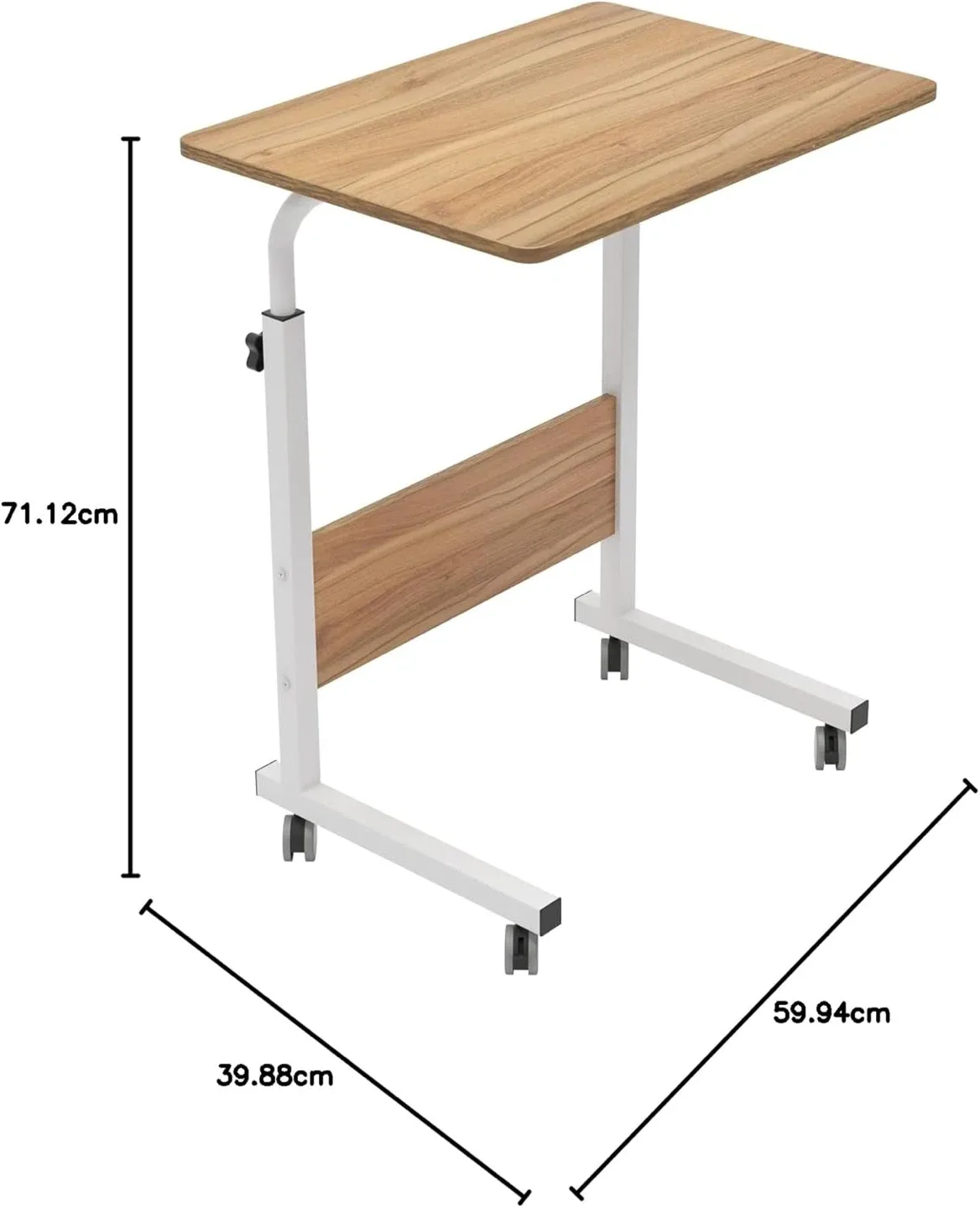 Adjustable Height Rolling Laptop Desk image indicator(4)