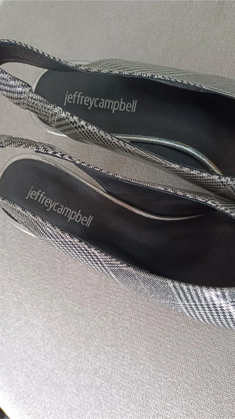 Jeffrey Campbell Plaid Slingback Heels image indicator(3)
