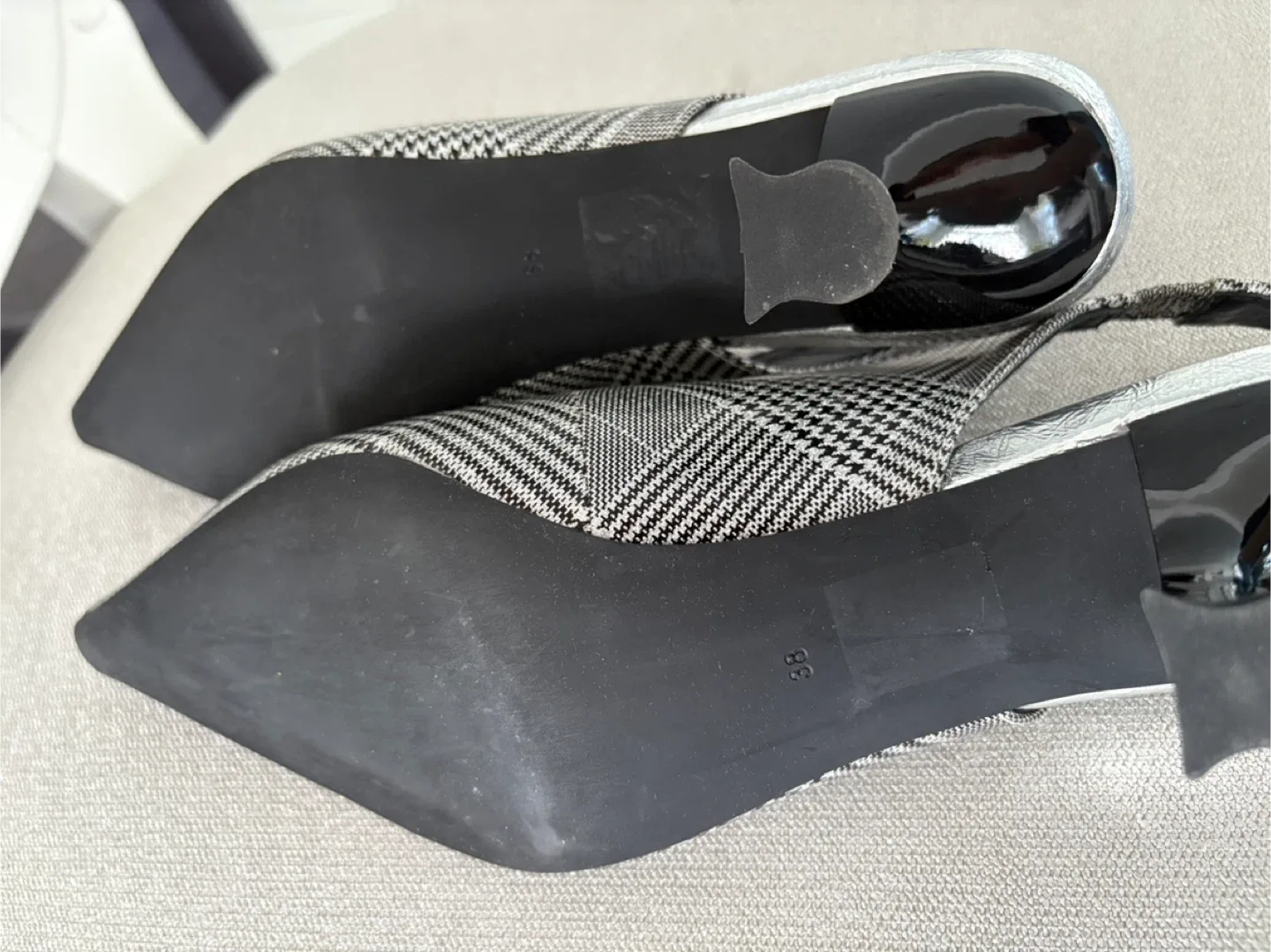 Jeffrey Campbell Plaid Slingback Heels image indicator(6)