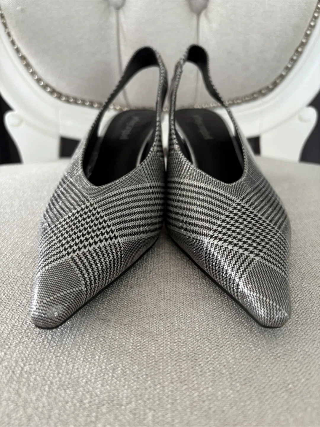 Jeffrey Campbell Plaid Slingback Heels image indicator(4)