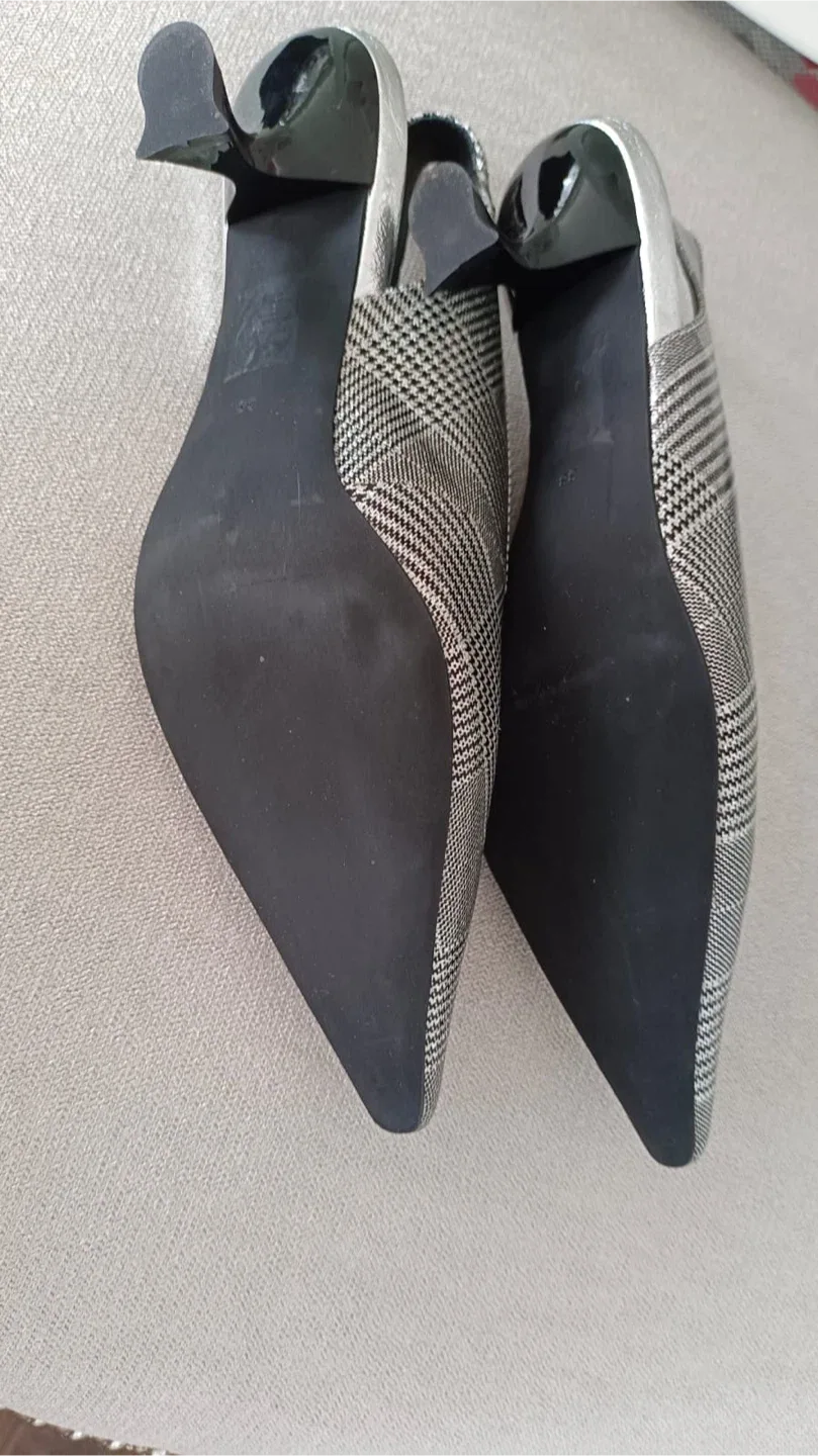 Jeffrey Campbell Plaid Slingback Heels image indicator(7)
