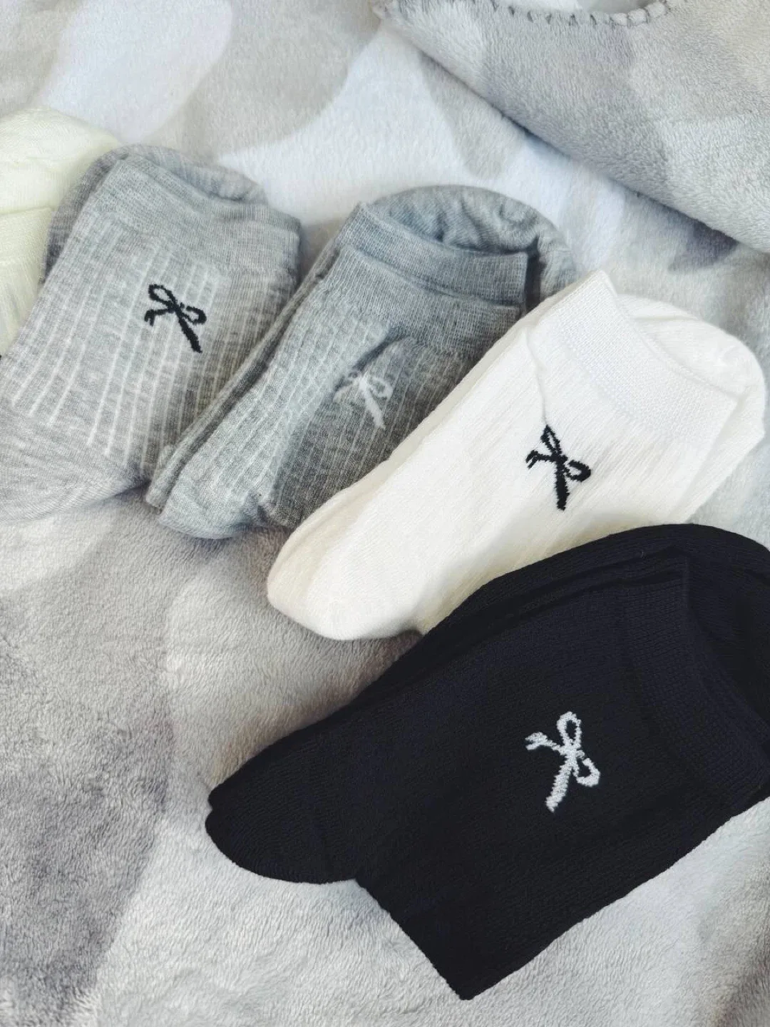 Socks bow mixed colours - 5 pairs thumbnail