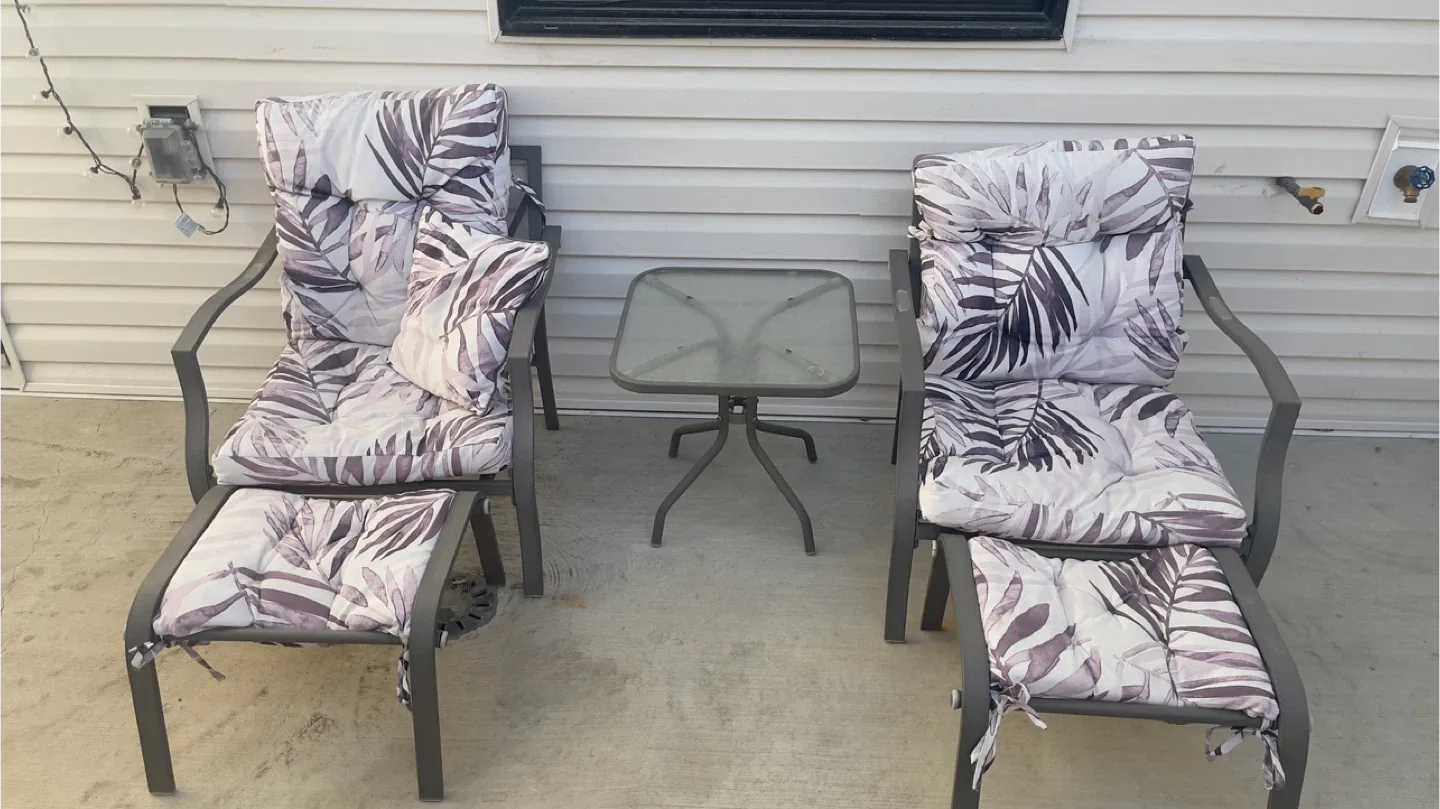 Outdoor Patio Set - Two Chairs and a Table image indicator(3)