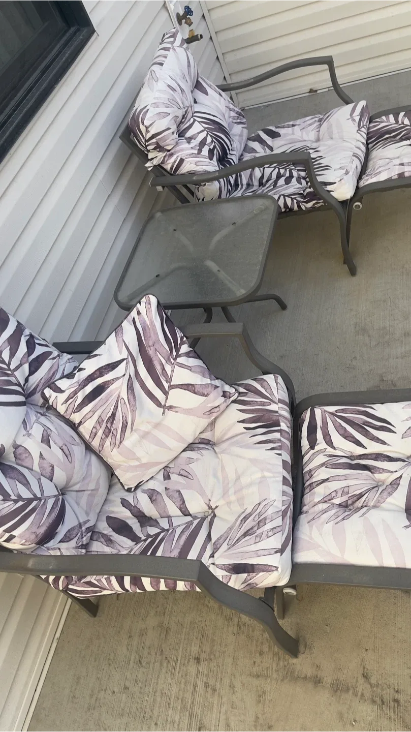 Outdoor Patio Set - Two Chairs and a Table image indicator(2)