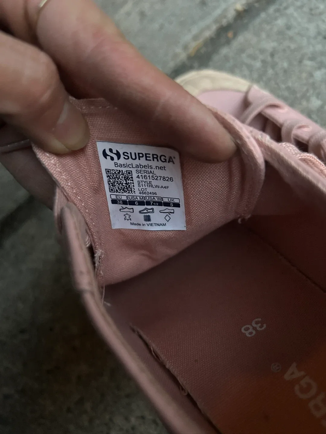 Superga Pink Sneakers - Women's Size 7.5 image indicator(2)