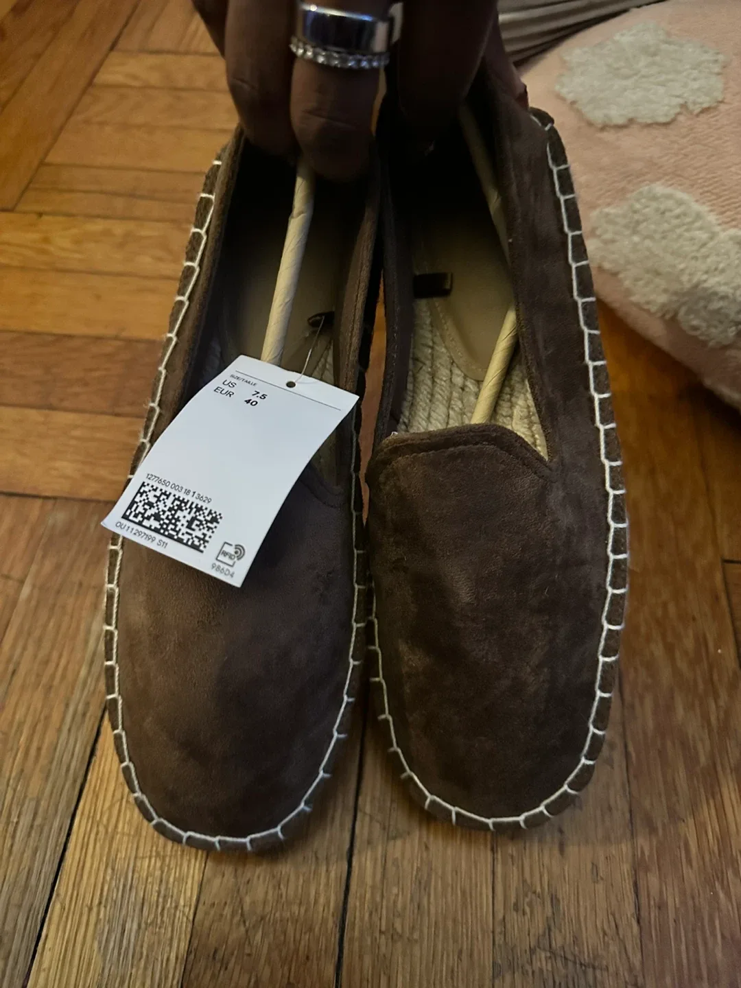 H&M Brown Espadrille Loafers - Size US 7.5 / EUR 40 image indicator(4)