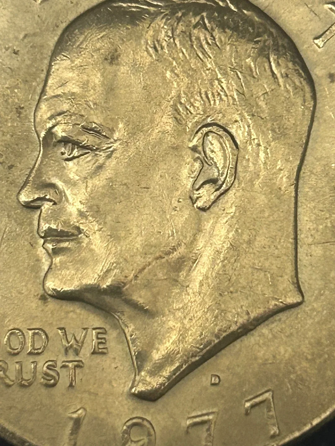 1978 D Eisenhower Dollar Coin Error Circulated image indicator(2)