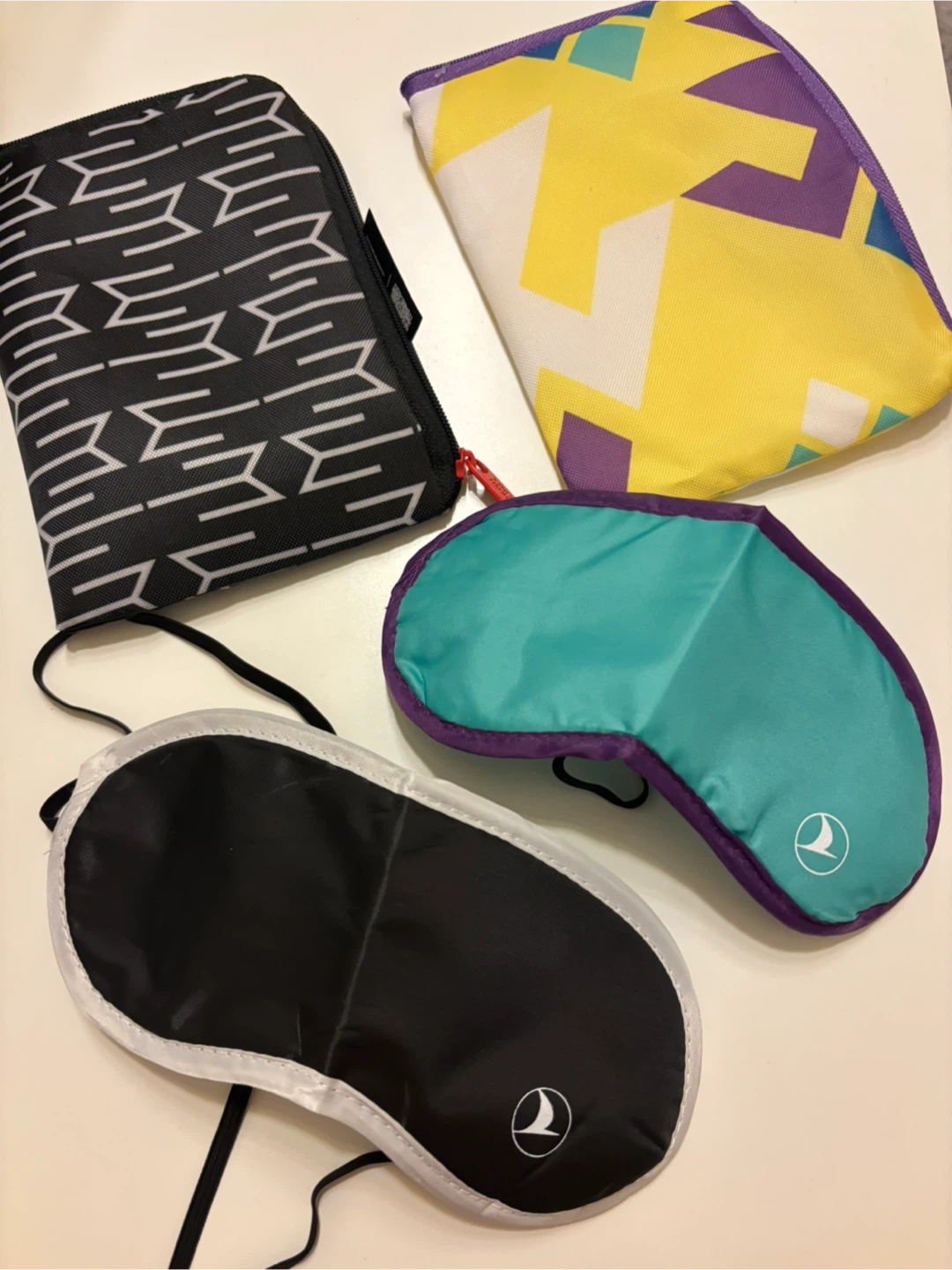 Turkish Airlines Sleep Mask & Travel Pouches