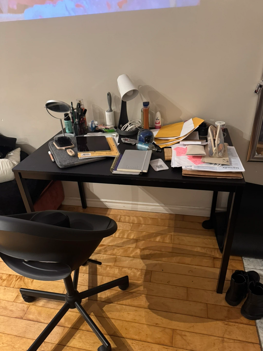 IKEA Black Desk Chair - photo 2