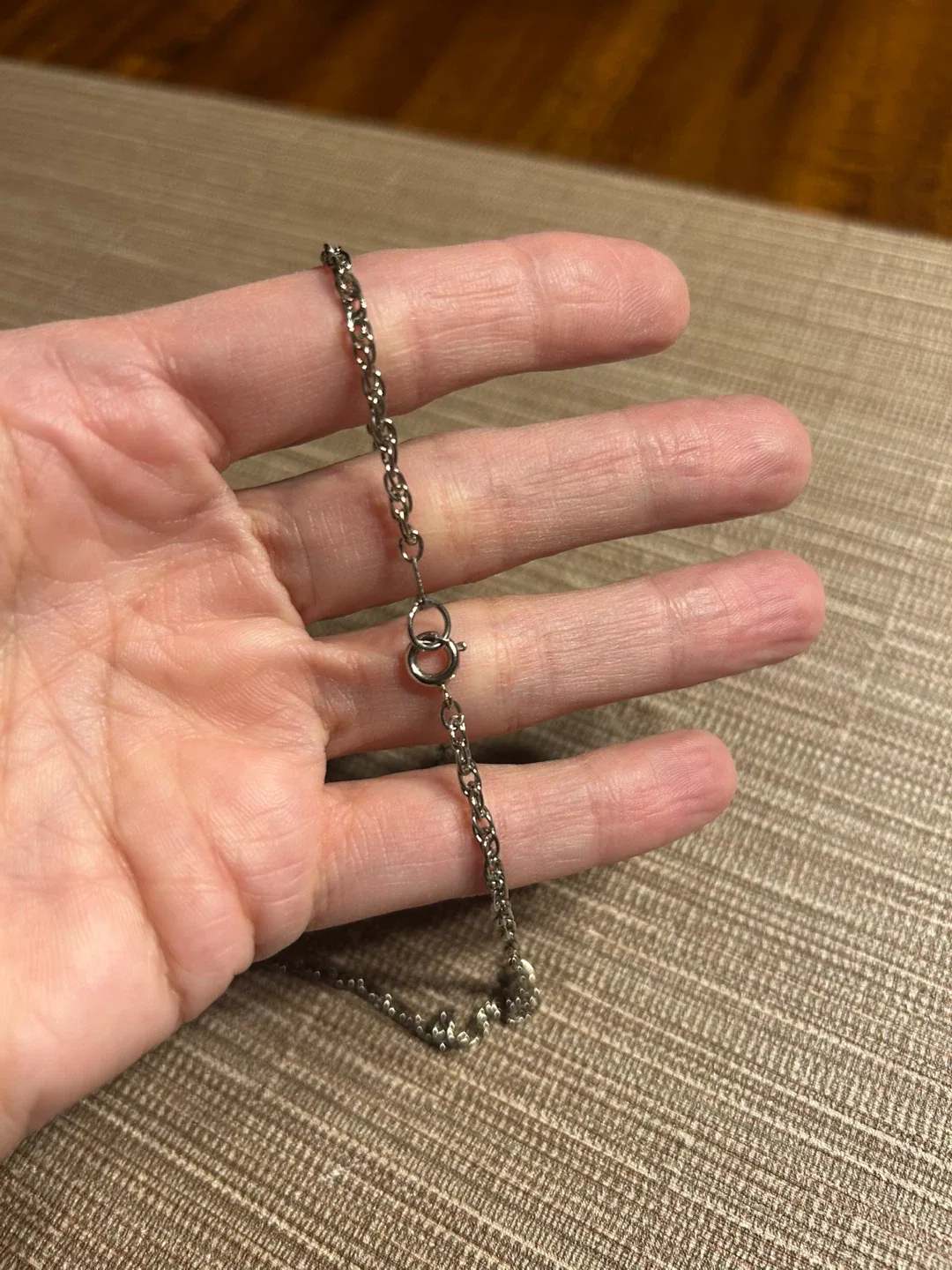 Silver-Tone Necklace with Vintage Flower Pendant image indicator(3)