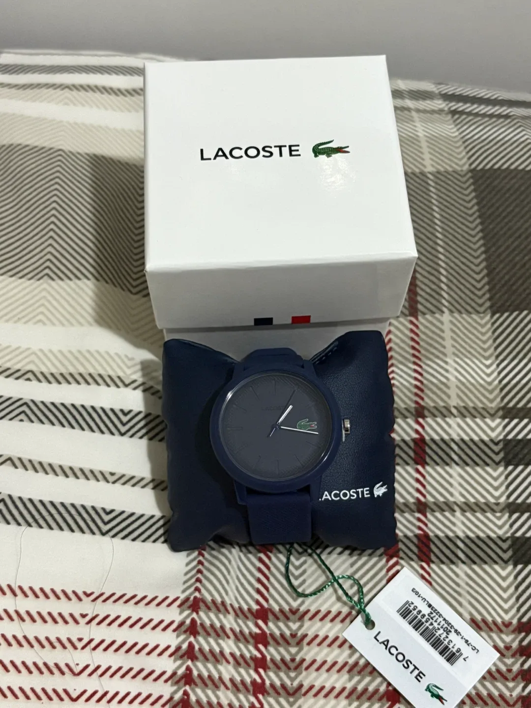 New LACOSTE Watch 12.12 with Blue Silicone Strap thumbnail