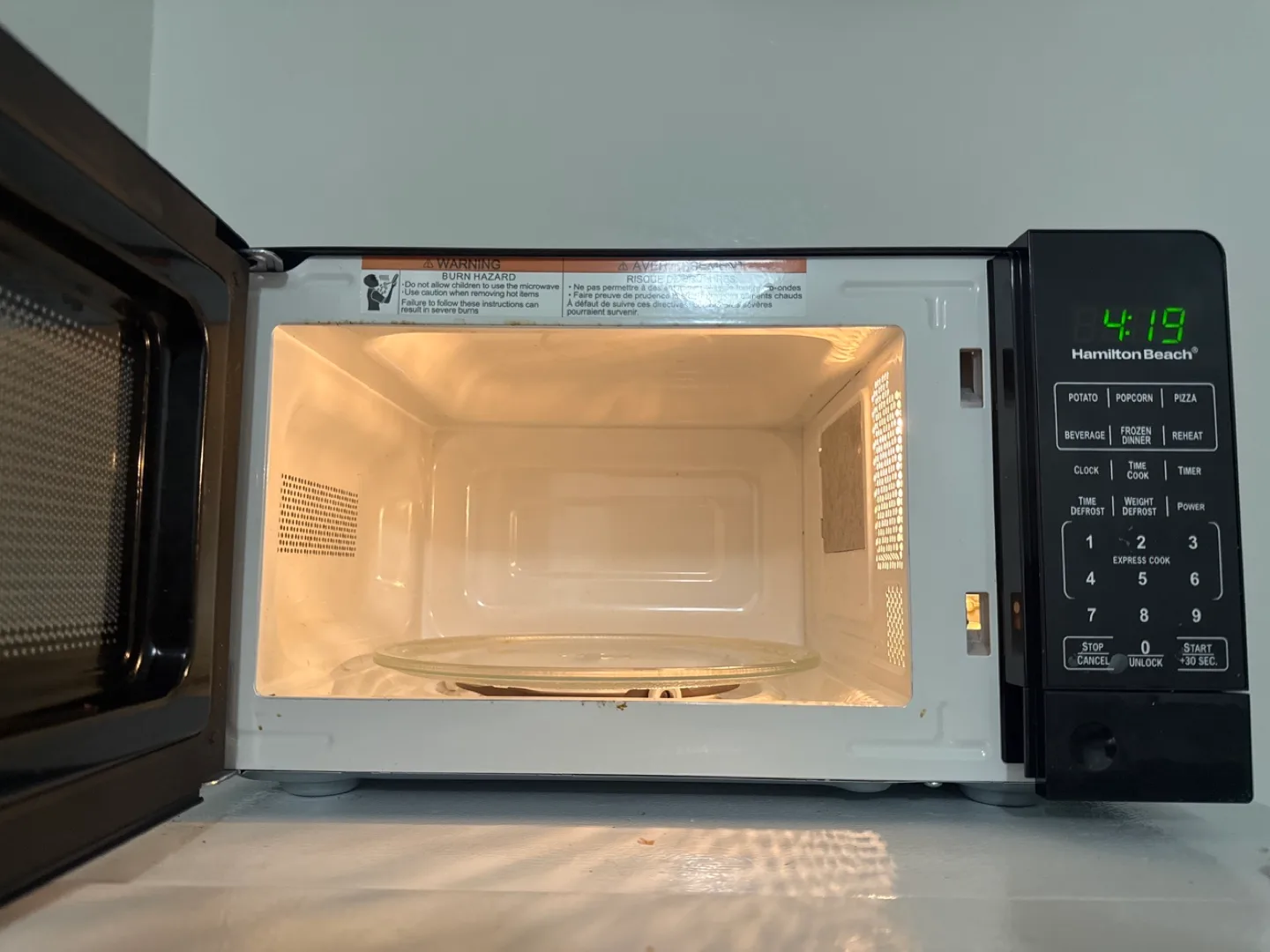 Hamilton beach microwave image indicator(2)