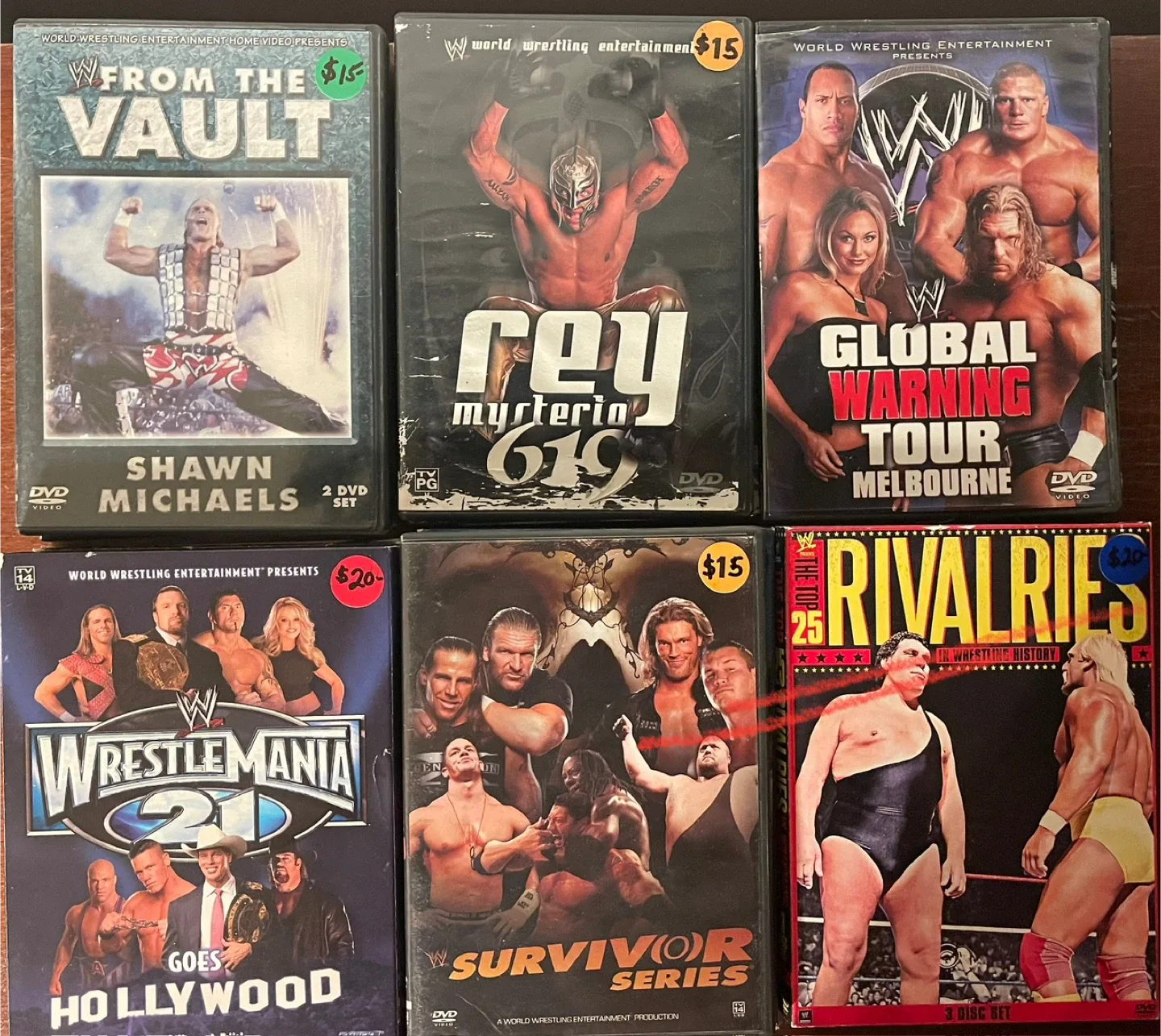WWE Wrestling DVDs - Various Titles image indicator(5)