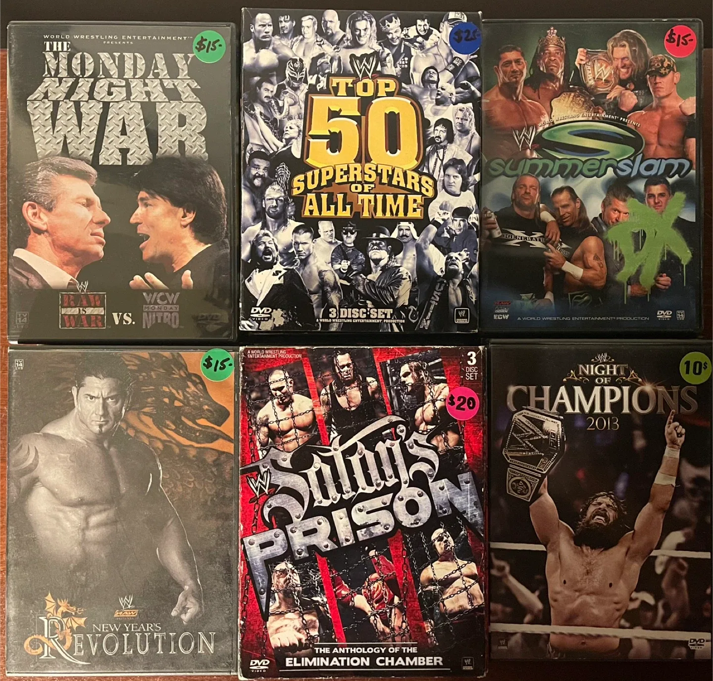 WWE Wrestling DVDs - Various Titles image indicator(3)