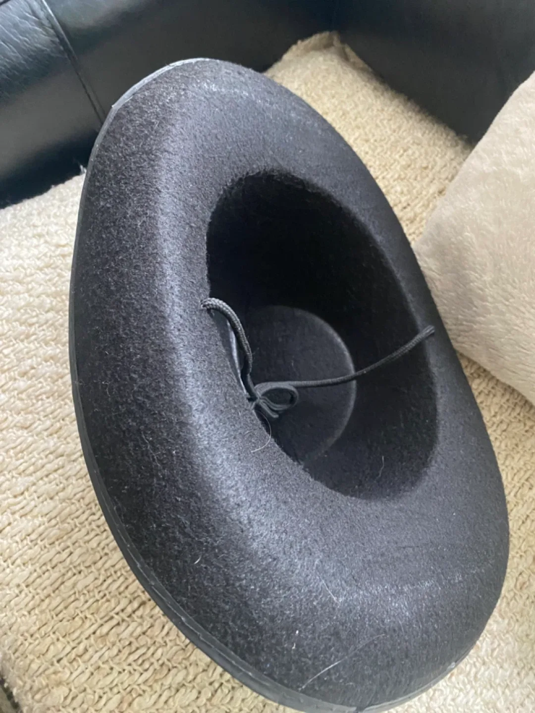 Black Cowboy Hat with Skull Design image indicator(2)