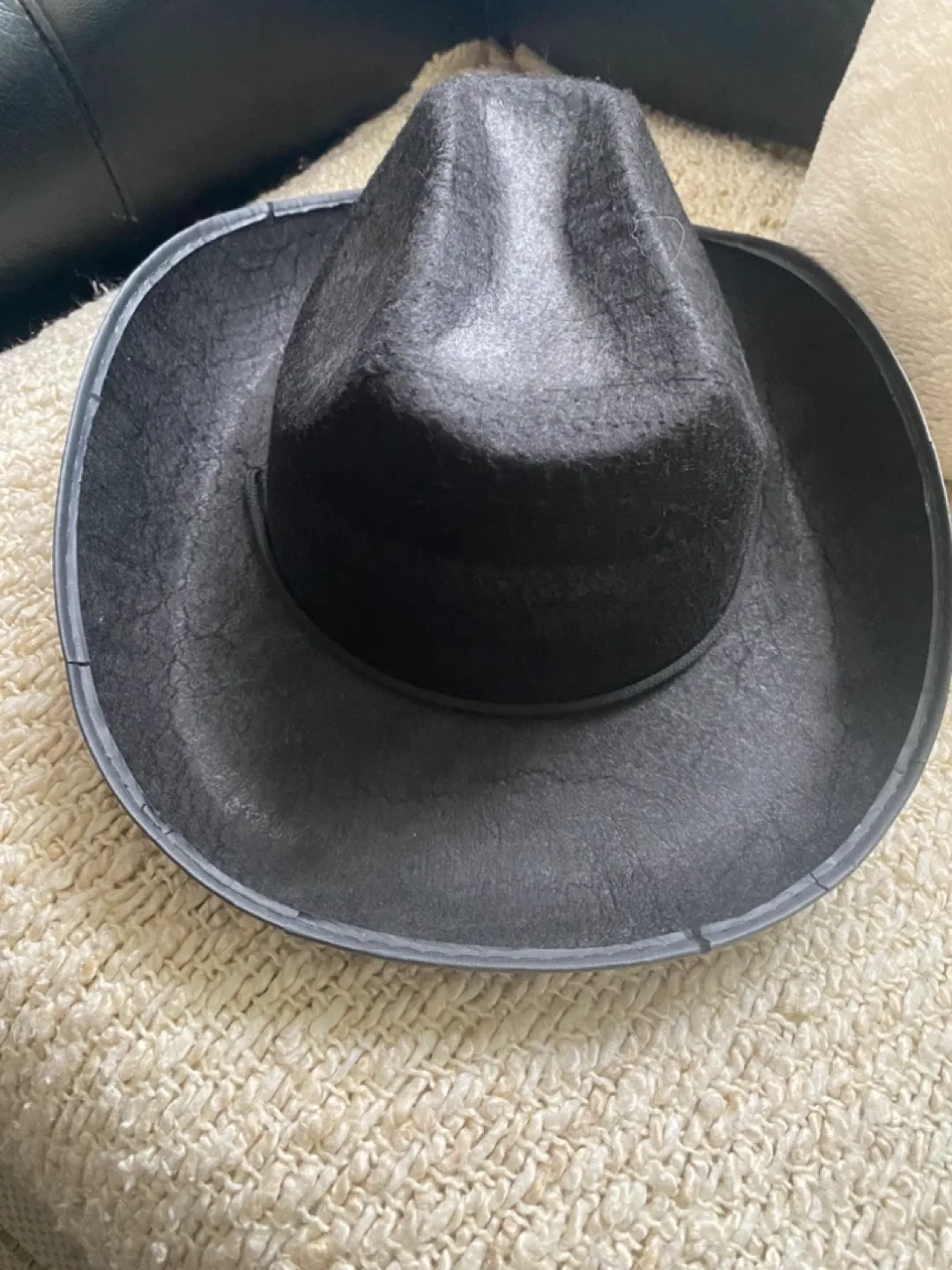 Black Cowboy Hat with Skull Design image indicator(4)