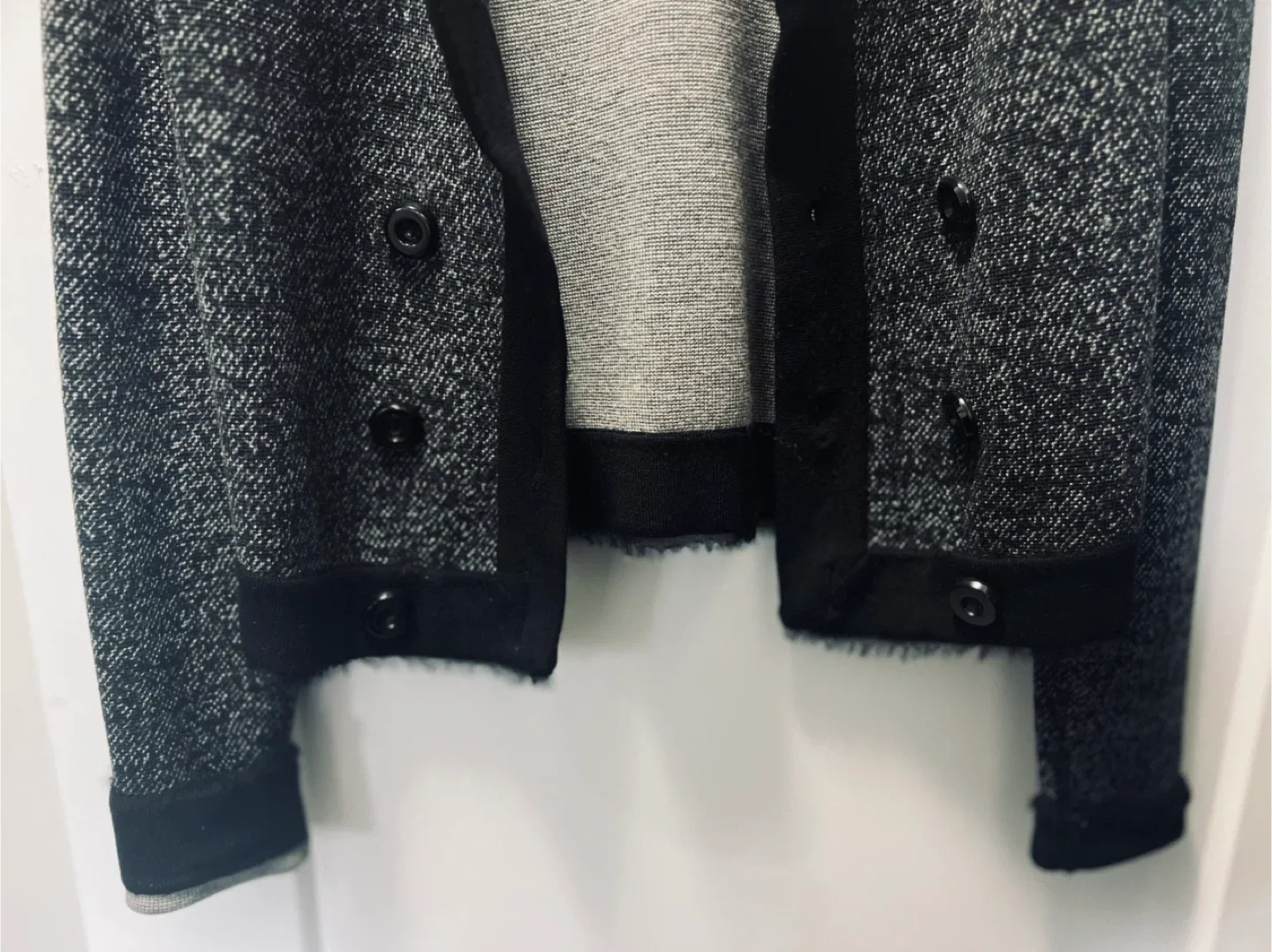 Club Monaco Double-Breasted Houndstooth Cardigan image indicator(6)