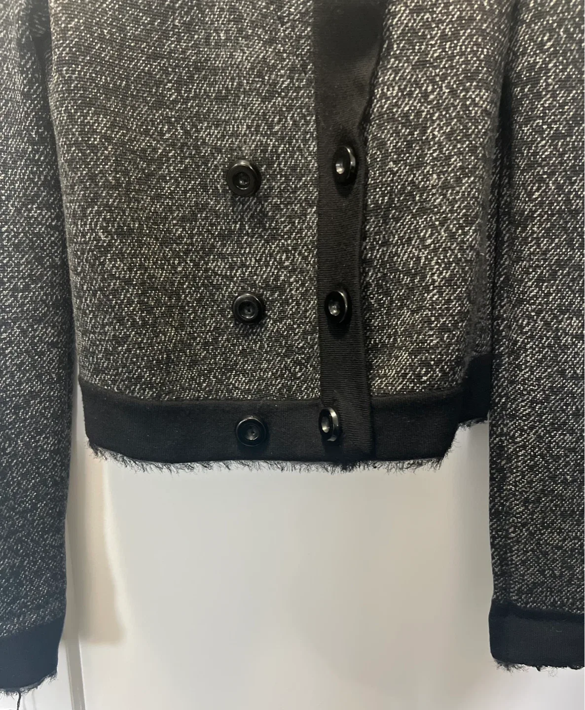Club Monaco Double-Breasted Houndstooth Cardigan image indicator(2)