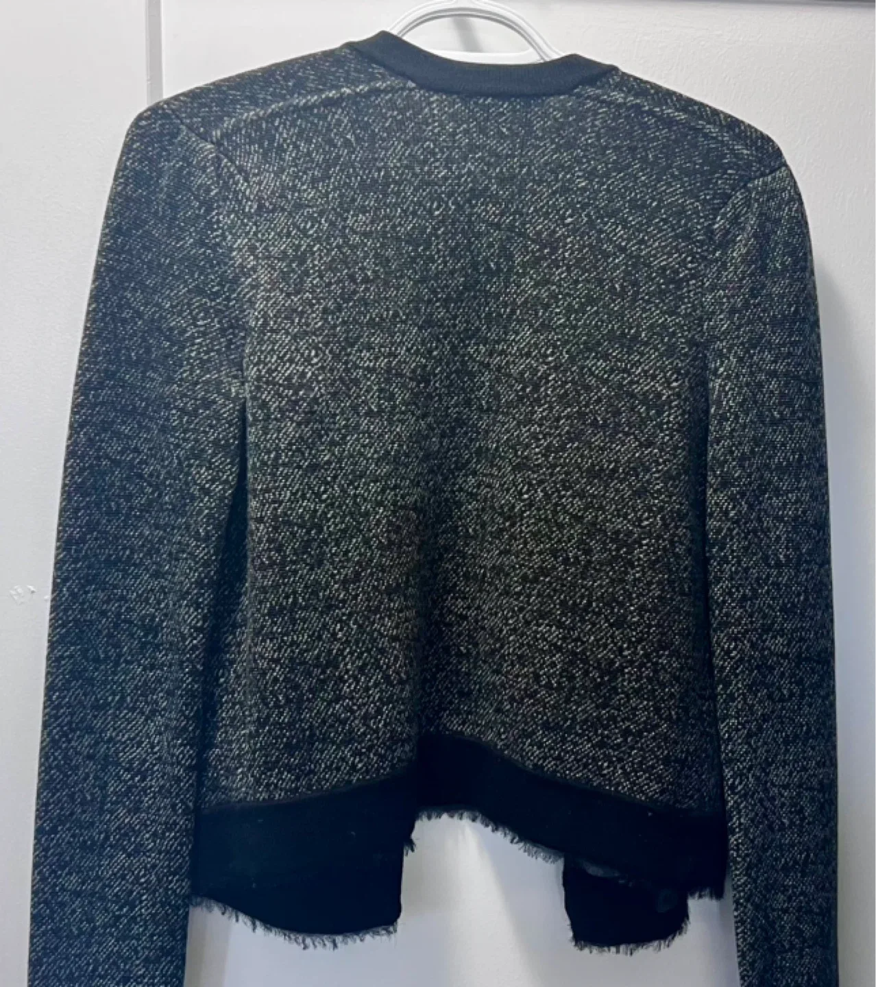 Club Monaco Double-Breasted Houndstooth Cardigan image indicator(4)