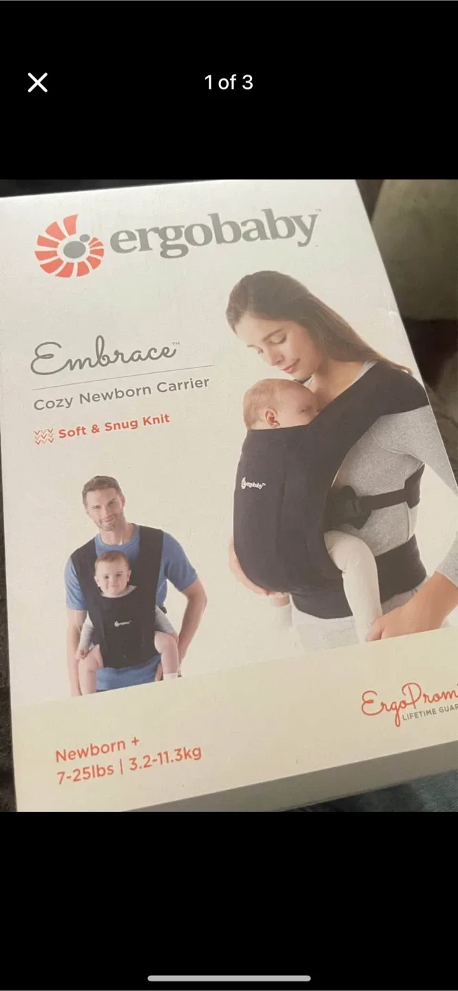 Ergobaby Embrace Cozy Newborn Carrier (7-25lbs) thumbnail