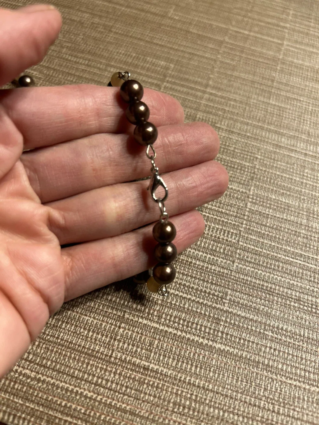 Artisan-Made Necklace — Vintage and Handmade Wooden Beads image indicator(4)