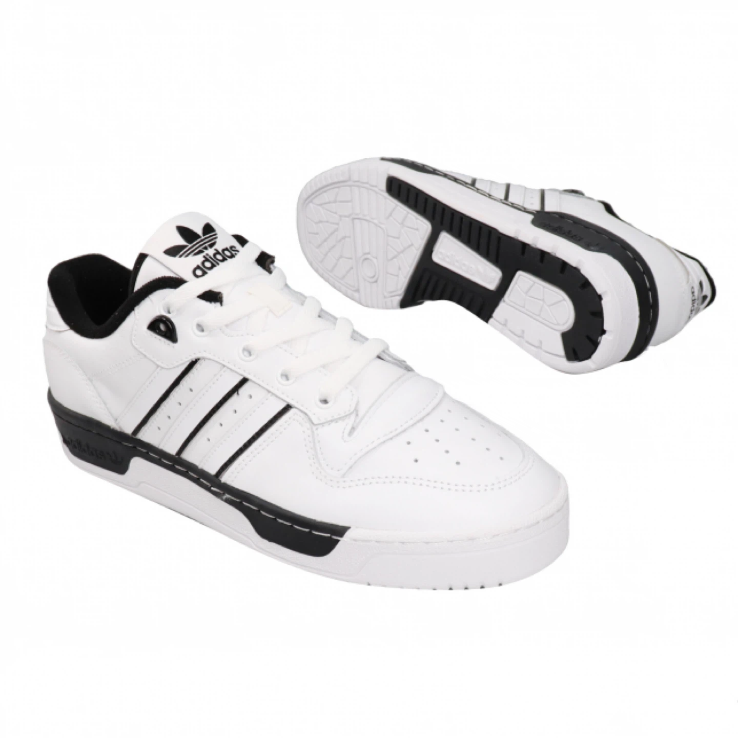 Adidas Rivalry Low White Sneakers - Size 8