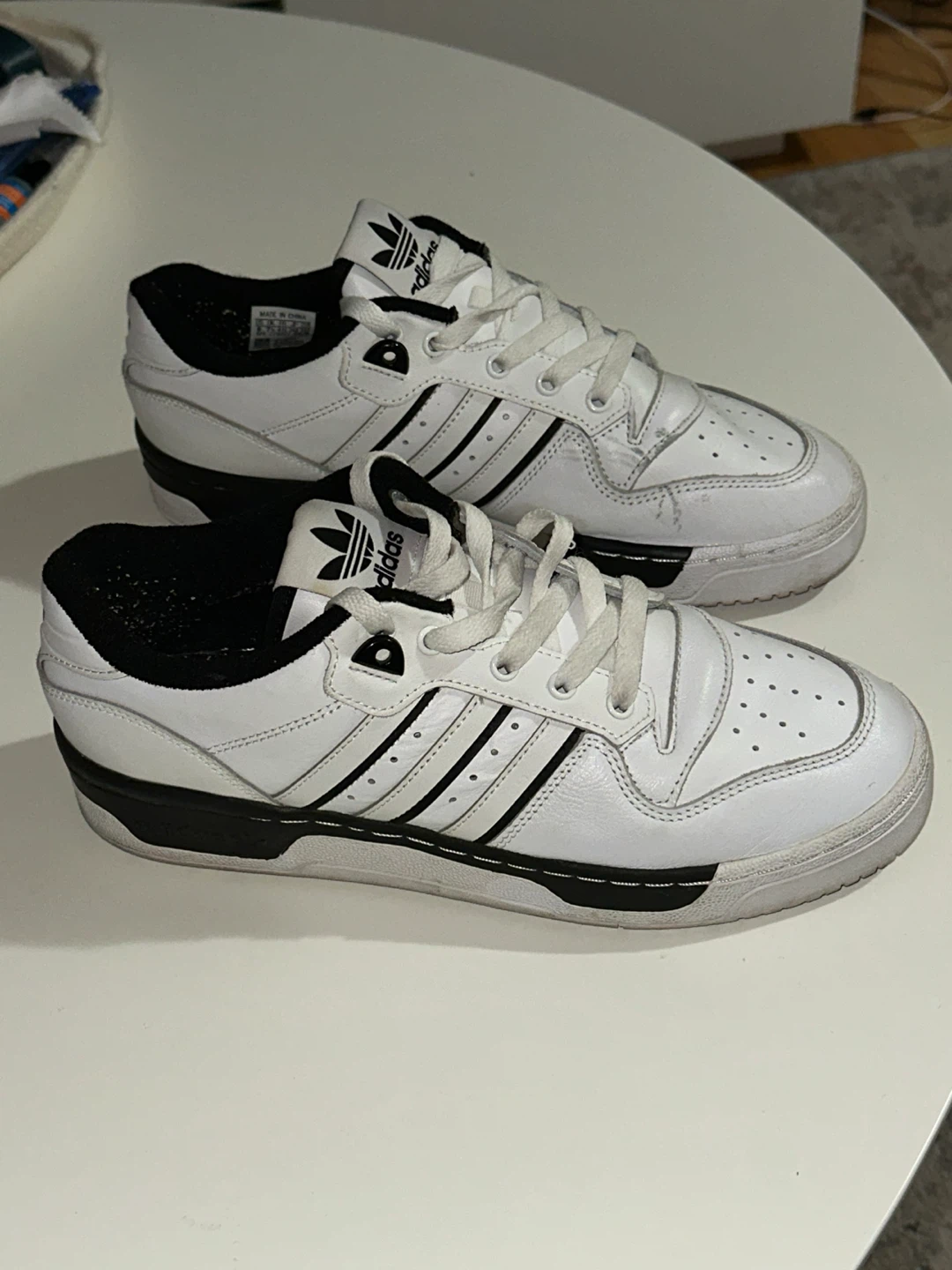 Adidas Rivalry Low White Sneakers - Size 8 - photo 2