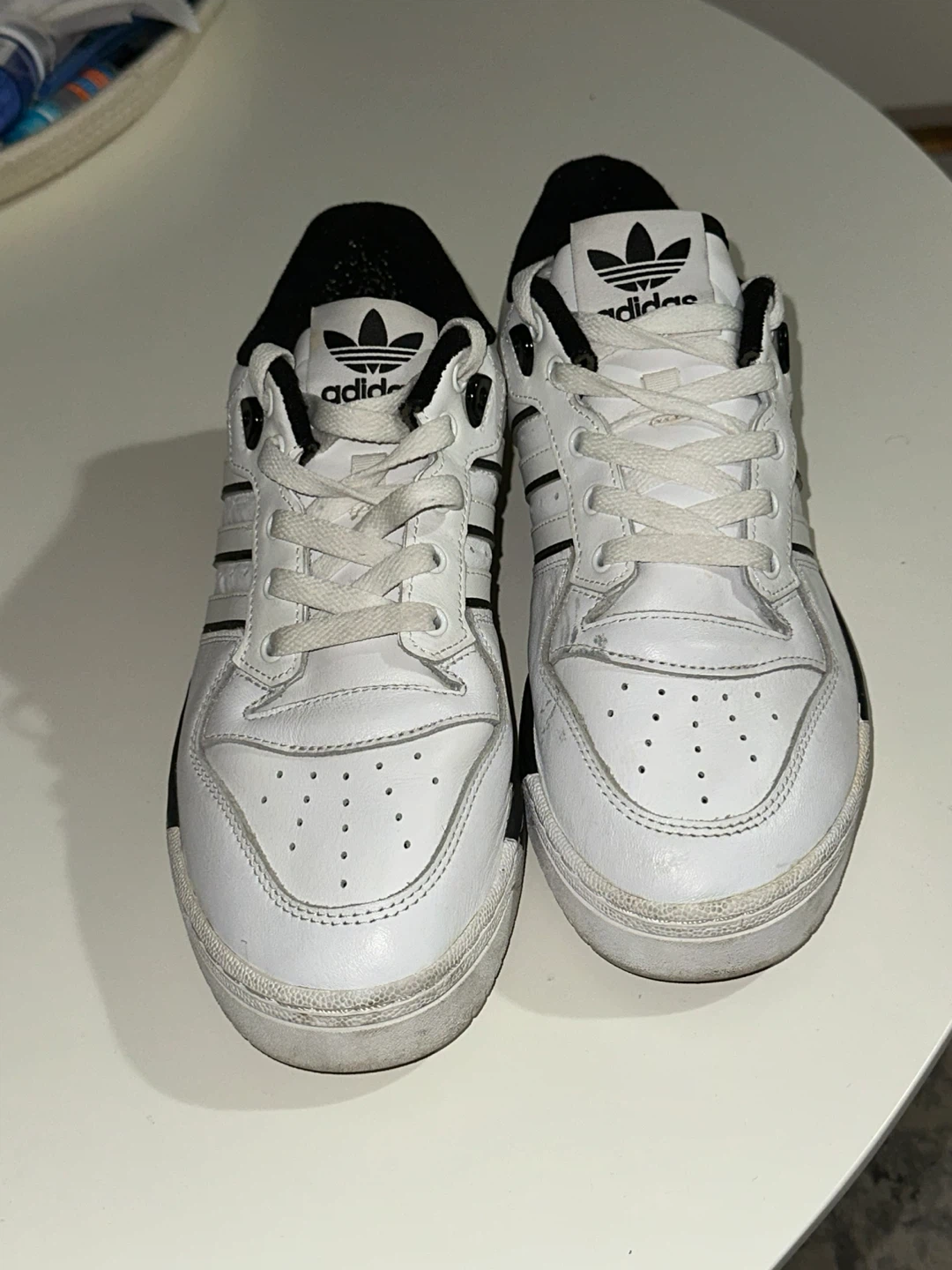 Adidas Rivalry Low White Sneakers - Size 8 - photo 3