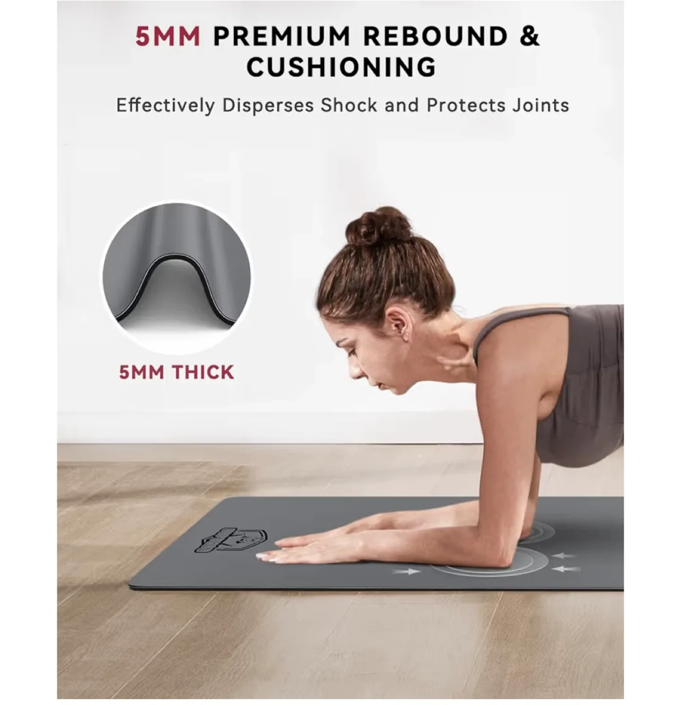 MARPELELO Professional Grade Yoga Mat - 5mm Thick image indicator(4)