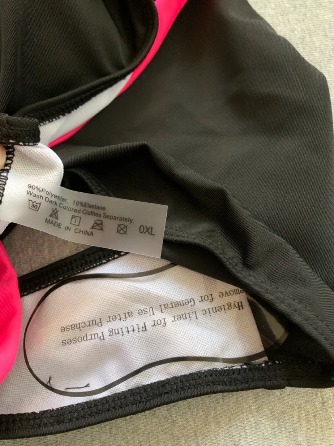 Black with Neon Accents One Piece Swimsuit - Size 0XL - photo 4