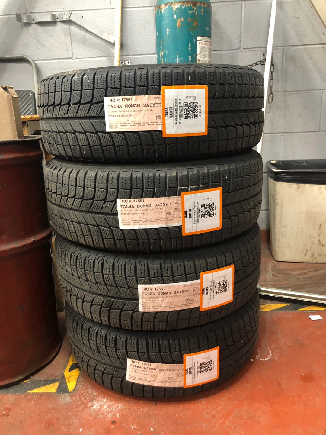 Set of 4 Winter Tires