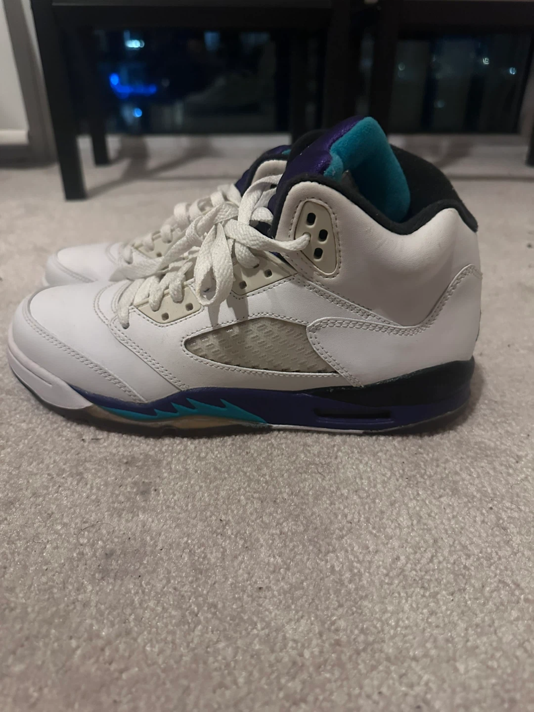 Air Jordan 5 Retro White/Grape Ice